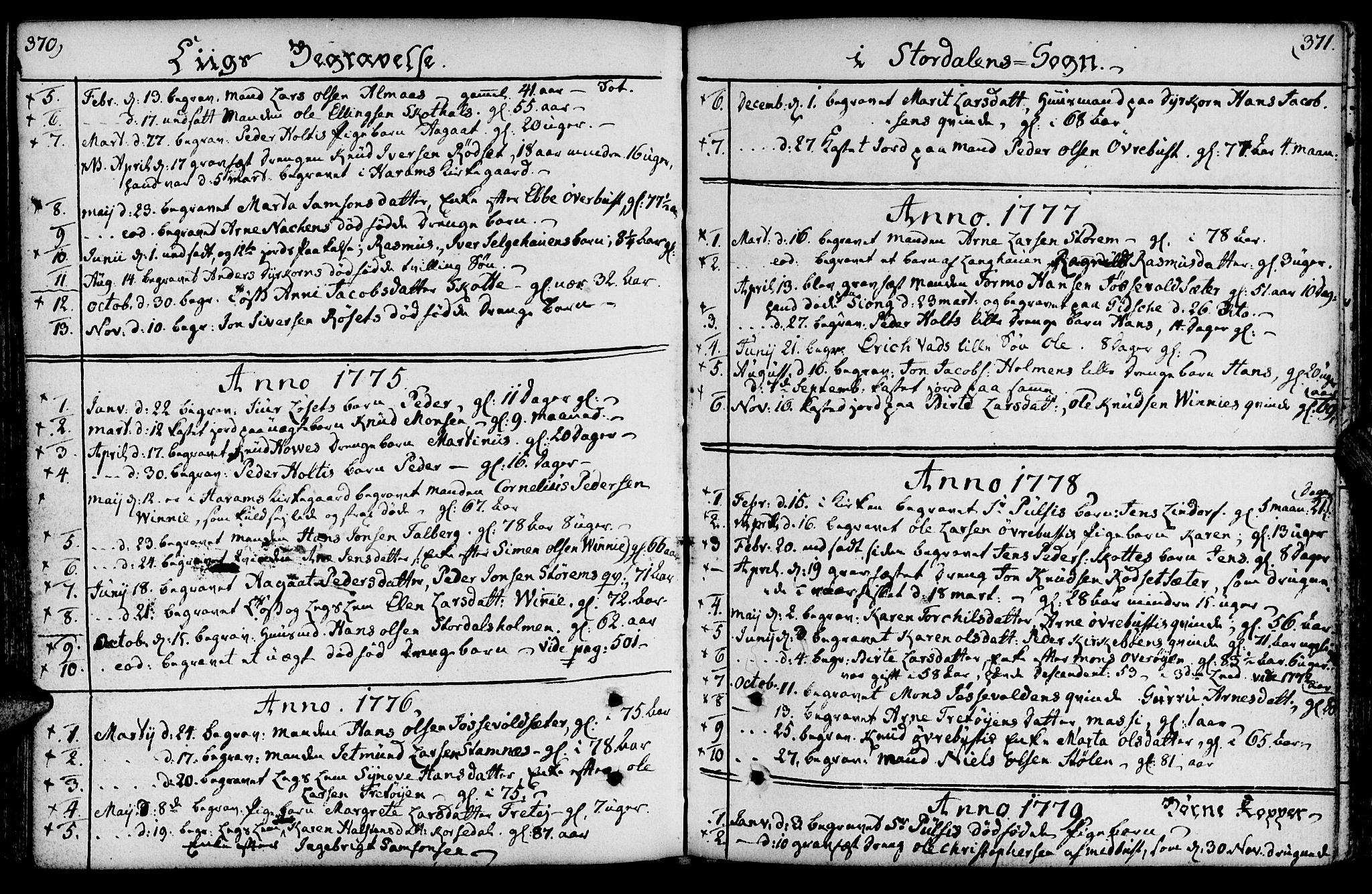 Ministerialprotokoller, klokkerbøker og fødselsregistre - Møre og Romsdal, AV/SAT-A-1454/520/L0271: Ministerialbok nr. 520A01, 1759-1801, s. 370-371