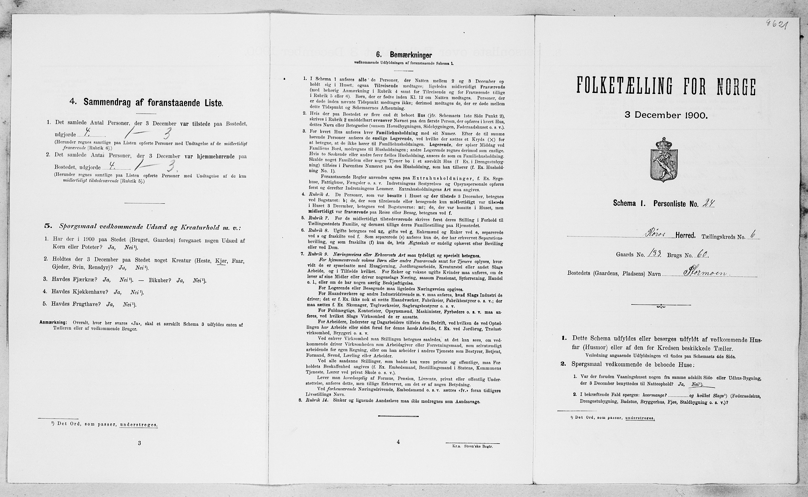 SAT, Folketelling 1900 for 1640 Røros herred, 1900, s. 812