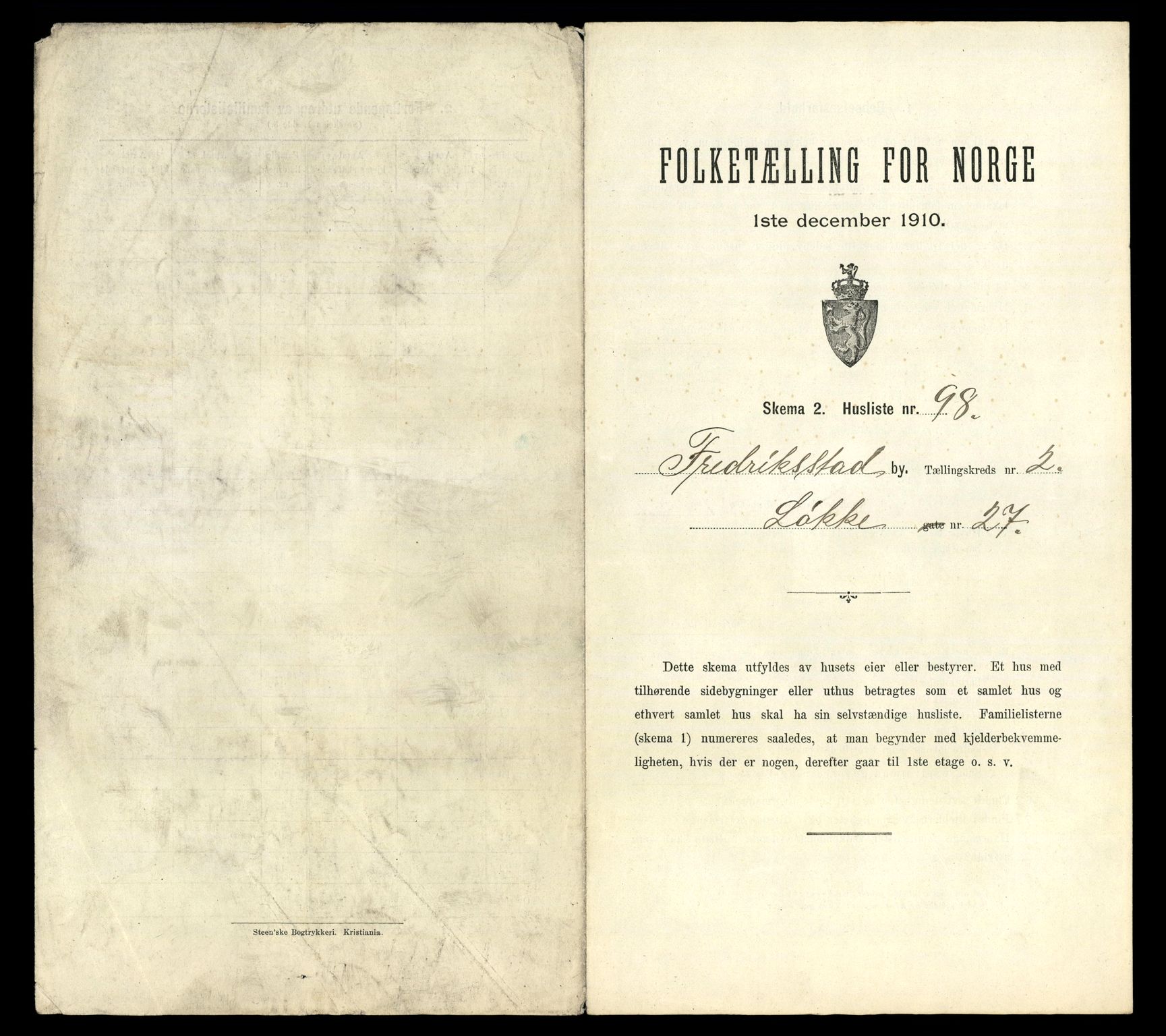 RA, Folketelling 1910 for 0103 Fredrikstad kjøpstad, 1910, s. 1304