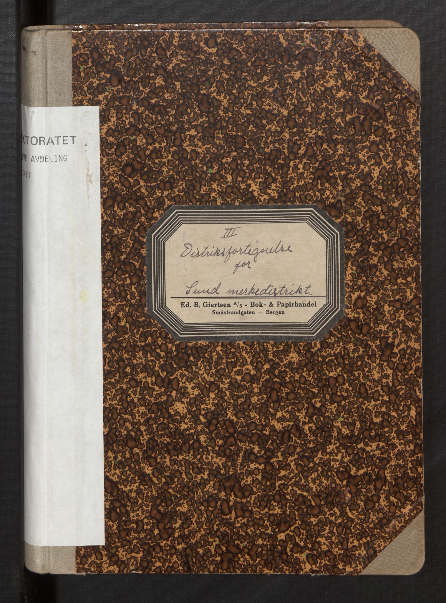 Fiskeridirektoratet - 1 Adm. ledelse - 13 Båtkontoret, AV/SAB-A-2003/I/Ia/Iah/L0122: 135.0844/3 Merkeprotokoll - Sund, 1947-1957