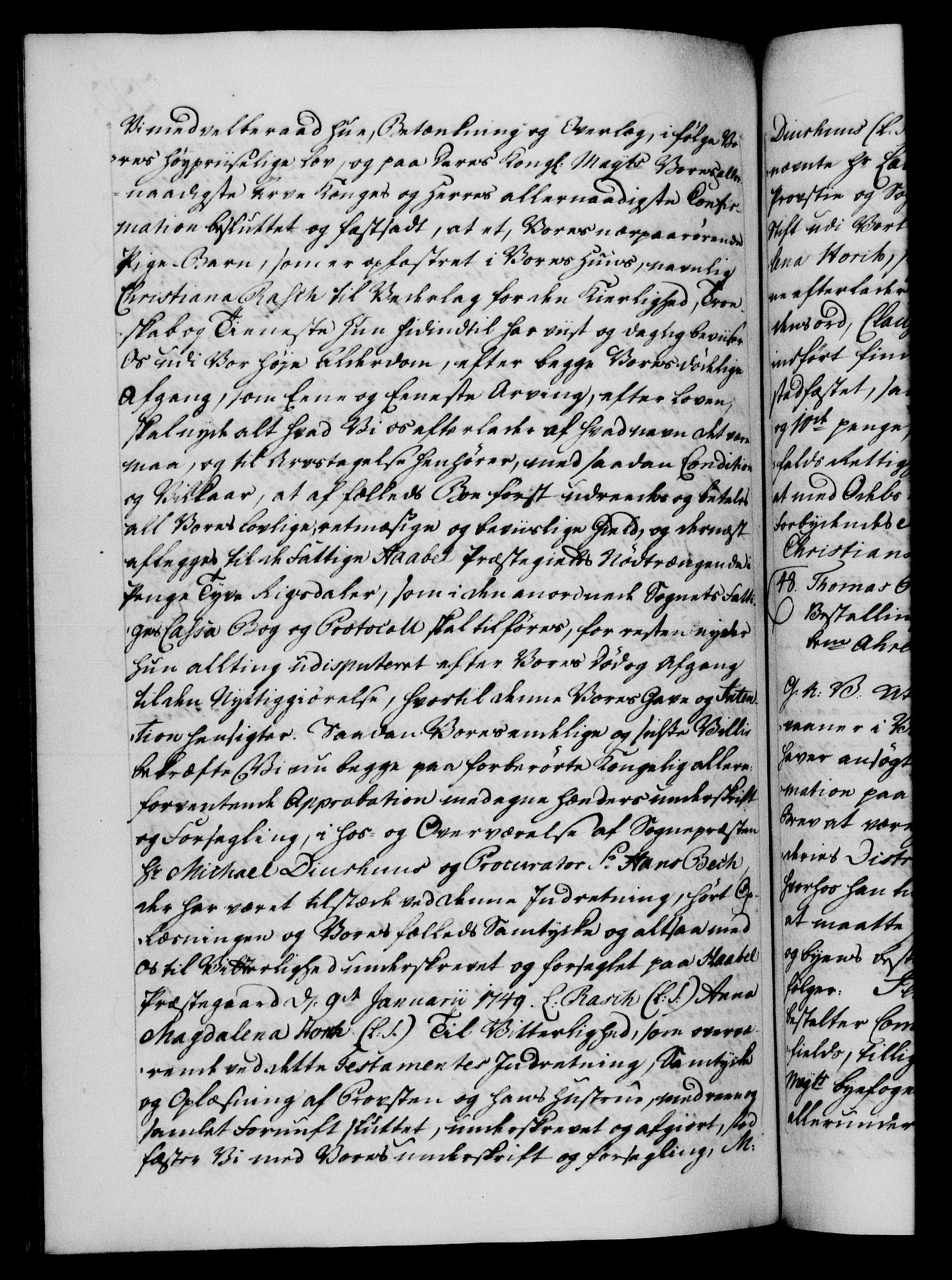 Danske Kanselli 1572-1799, AV/RA-EA-3023/F/Fc/Fca/Fcaa/L0040: Norske registre, 1757-1759, s. 290b