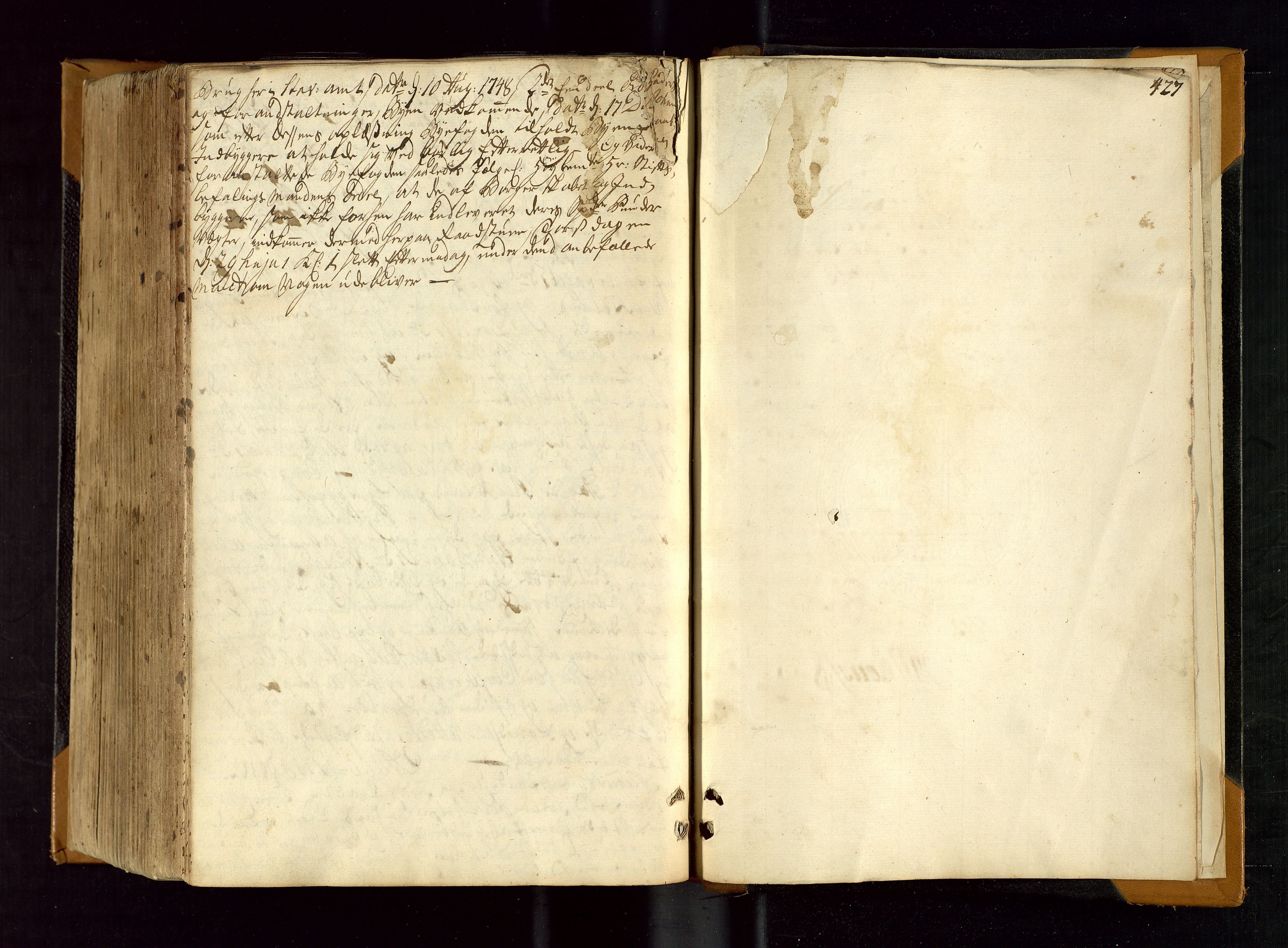 Stavanger byfogd, AV/SAST-A-101408/001/3/30/30BA/L0041: Bytingprotkoll, 1742-1748, s. 426b-427a