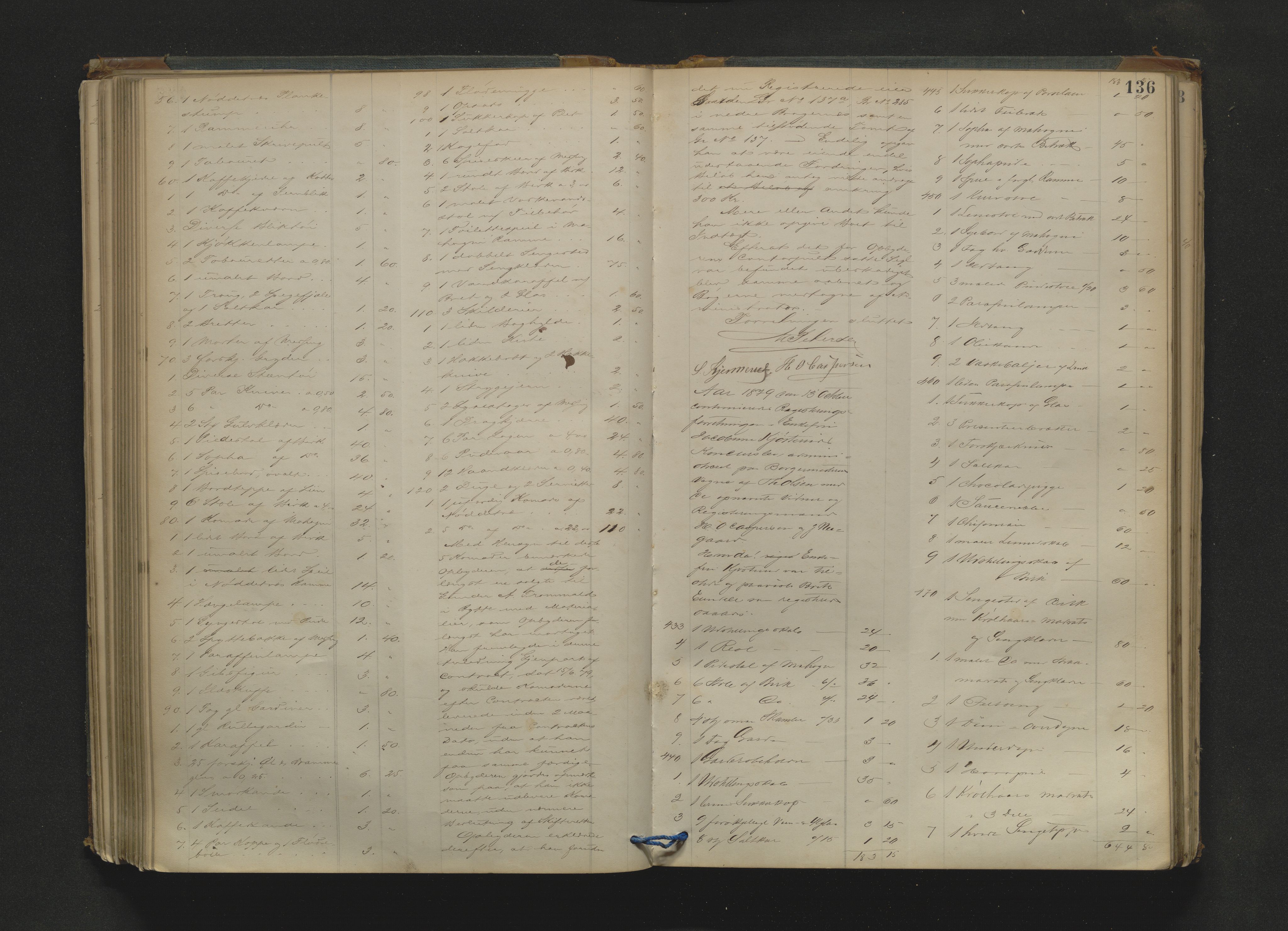 Drammen byfogd, AV/SAKO-A-222/H/Hb/Hbb/L0004: Registreringsprotokoll., 1878-1885, s. 136