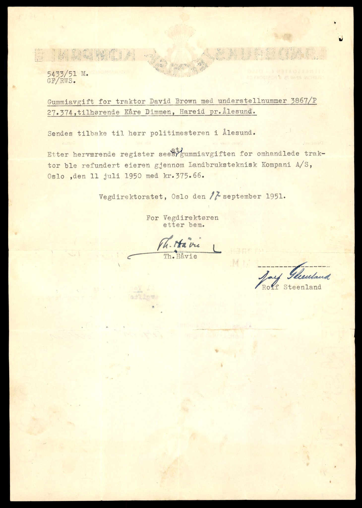 Møre og Romsdal vegkontor - Ålesund trafikkstasjon, AV/SAT-A-4099/F/Fe/L0033: Registreringskort for kjøretøy T 12151 - T 12474, 1927-1998, s. 2890