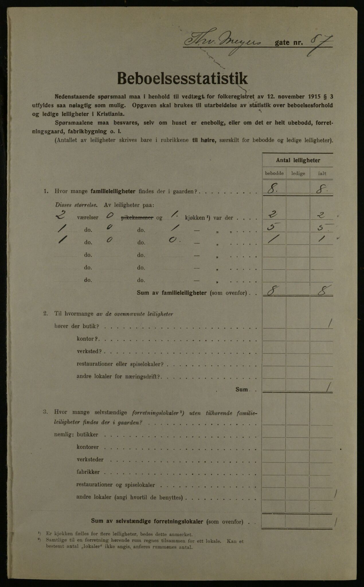 OBA, Kommunal folketelling 1.12.1923 for Kristiania, 1923, s. 122994