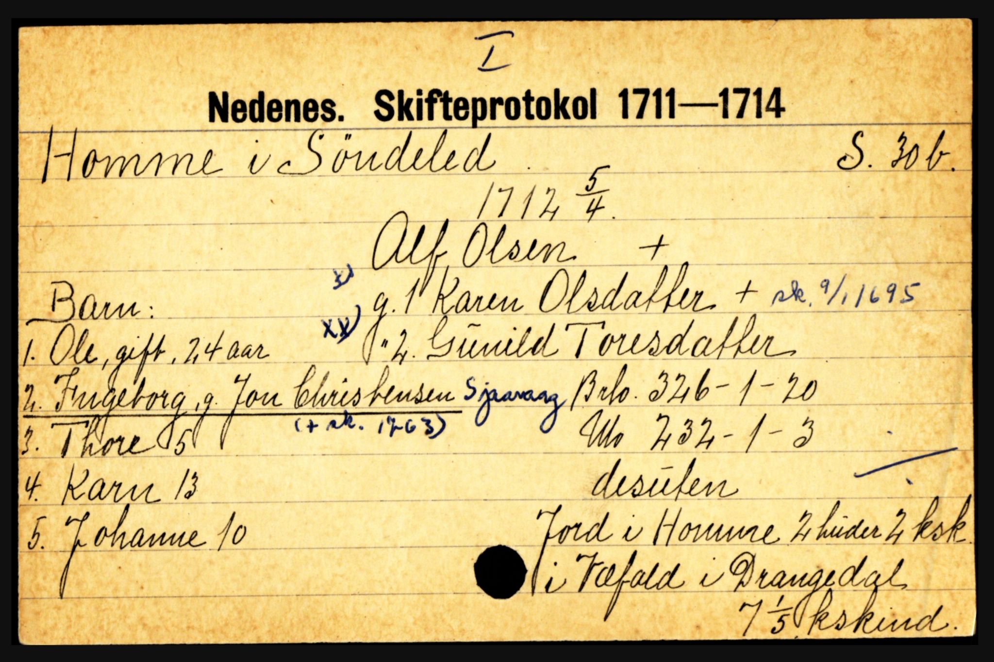 Nedenes sorenskriveri før 1824, AV/SAK-1221-0007/H, s. 12815