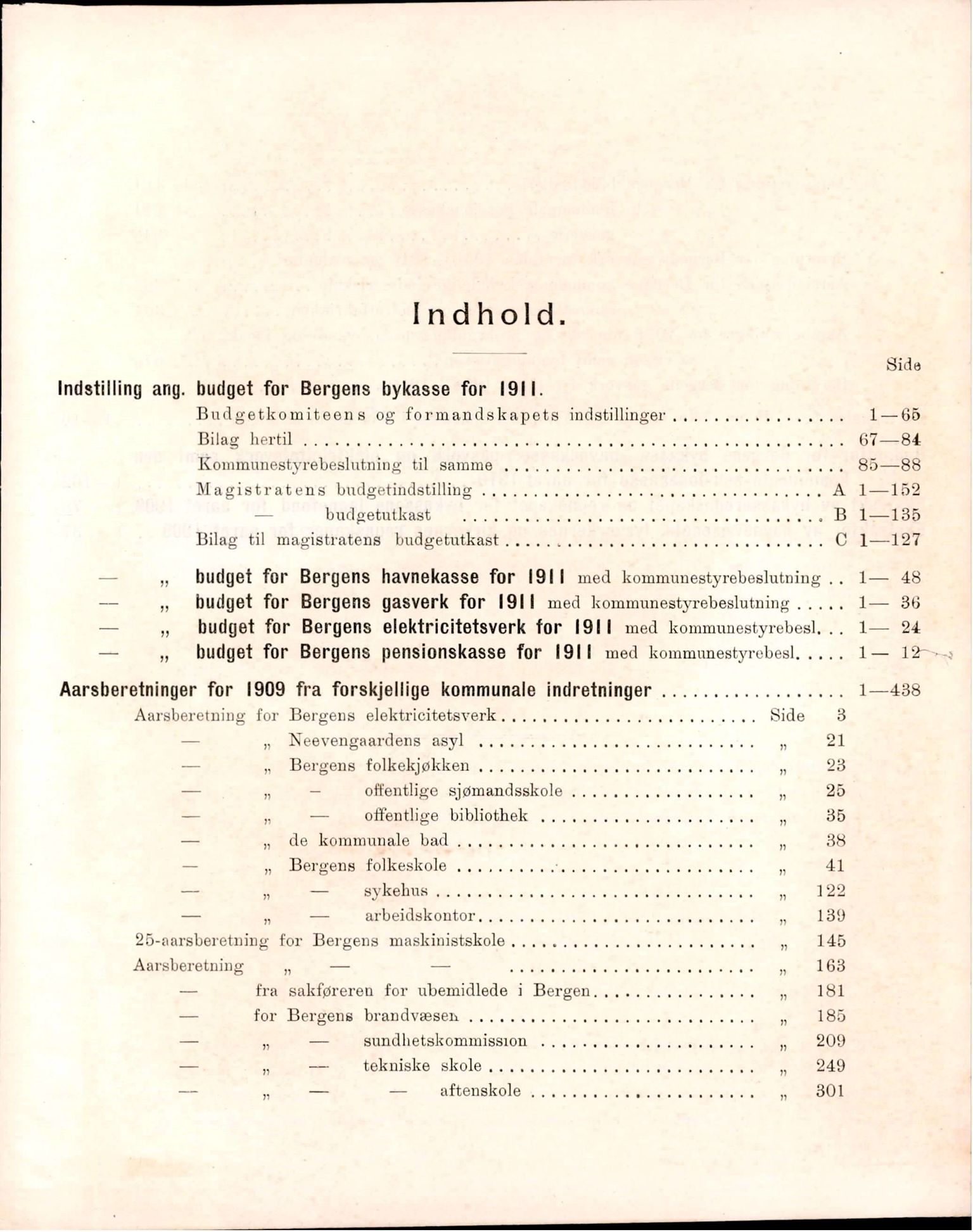 Bergen kommune. Formannskapet, BBA/A-0003/Ad/L0083: Bergens Kommuneforhandlinger, bind II, 1910