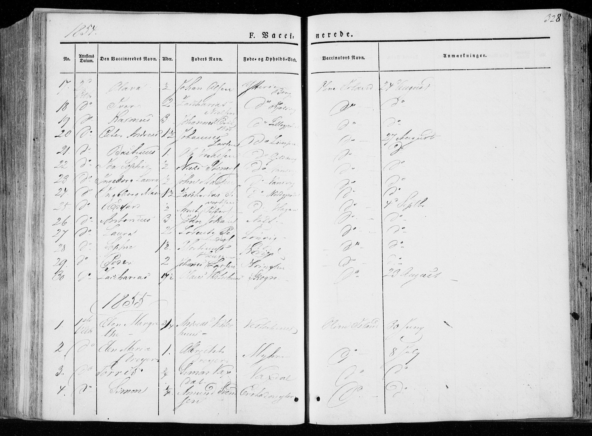 Ministerialprotokoller, klokkerbøker og fødselsregistre - Nord-Trøndelag, SAT/A-1458/722/L0218: Ministerialbok nr. 722A05, 1843-1868, s. 328