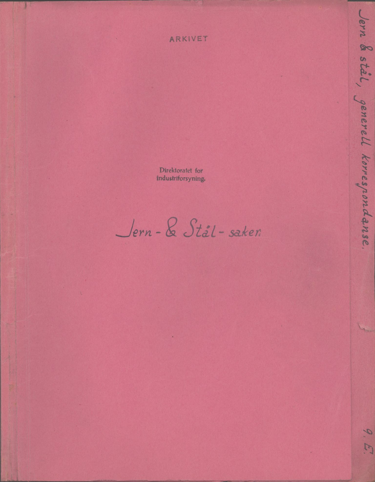 Direktoratet for industriforsyning, Sekretariatet, RA/S-4153/D/Df/L0055: 9. Metallkontoret, 1940-1945, s. 1