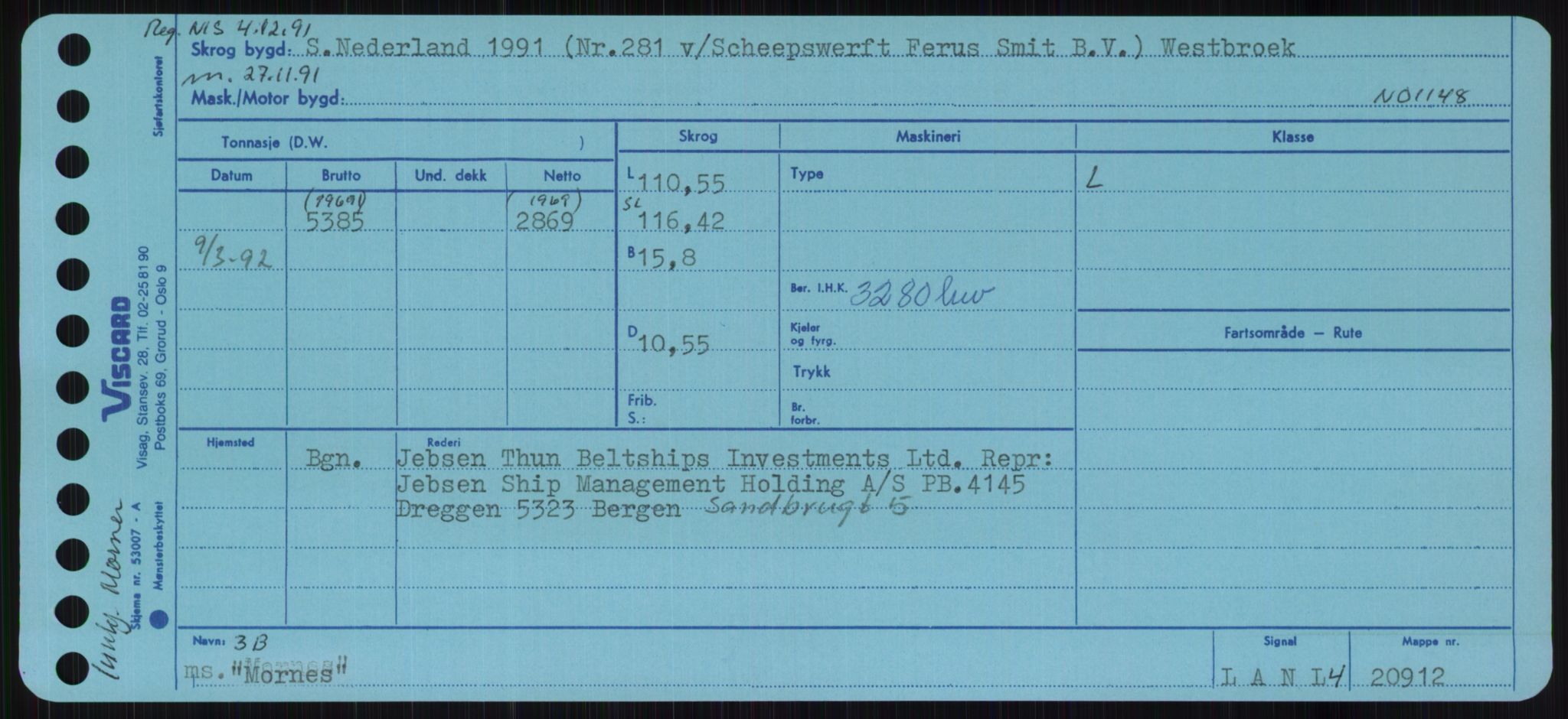 Sjøfartsdirektoratet med forløpere, Skipsmålingen, RA/S-1627/H/Ha/L0004/0001: Fartøy, Mas-R / Fartøy, Mas-Odd, s. 253