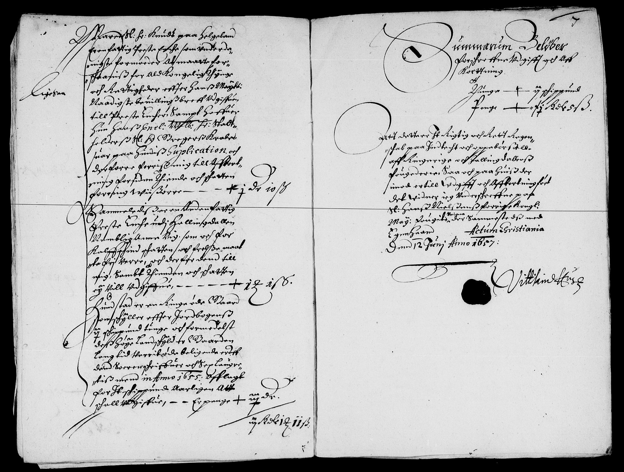 Rentekammeret inntil 1814, Reviderte regnskaper, Lensregnskaper, AV/RA-EA-5023/R/Rb/Rba/L0235: Akershus len, 1651-1657