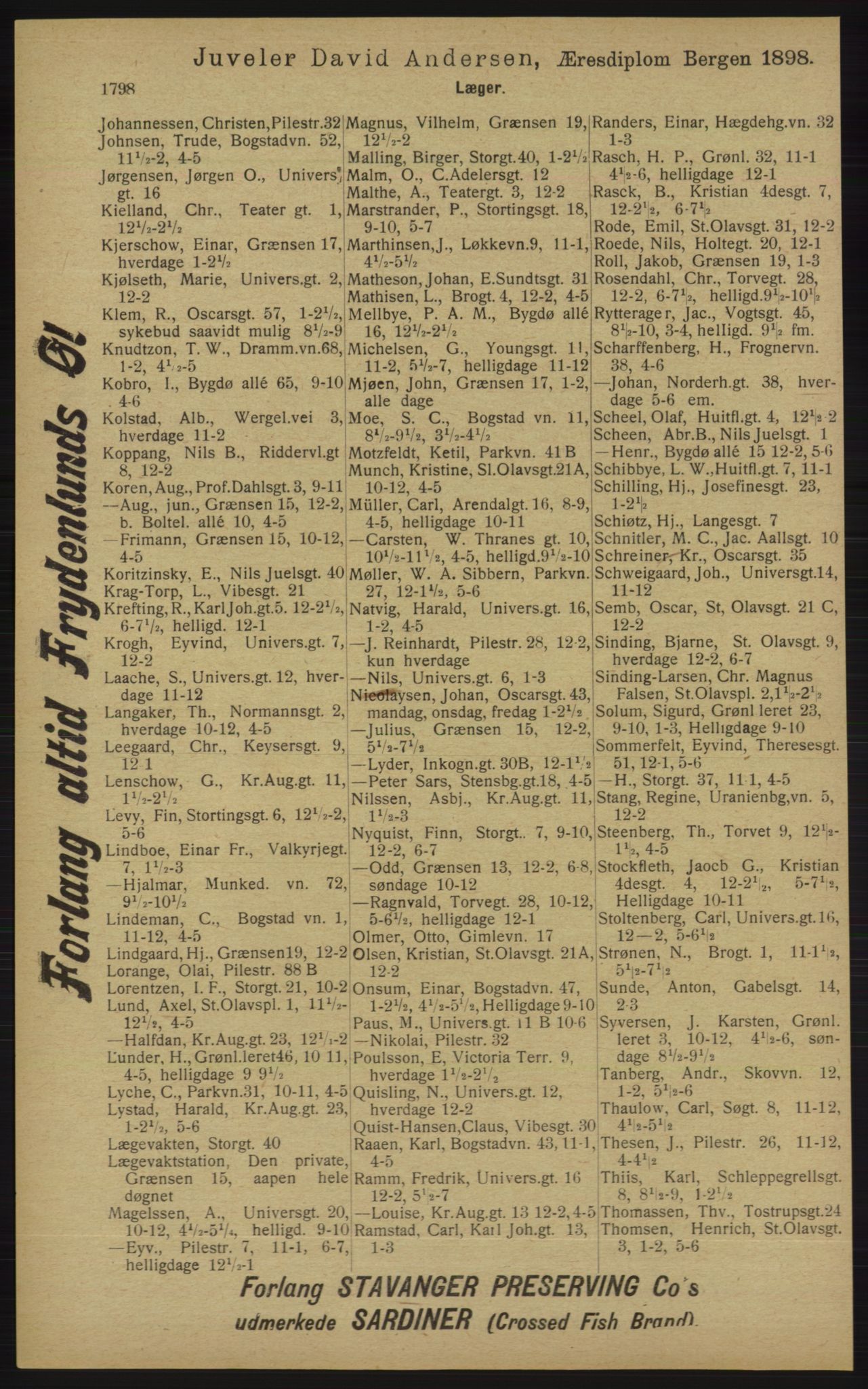 Kristiania/Oslo adressebok, PUBL/-, 1913, s. 1754