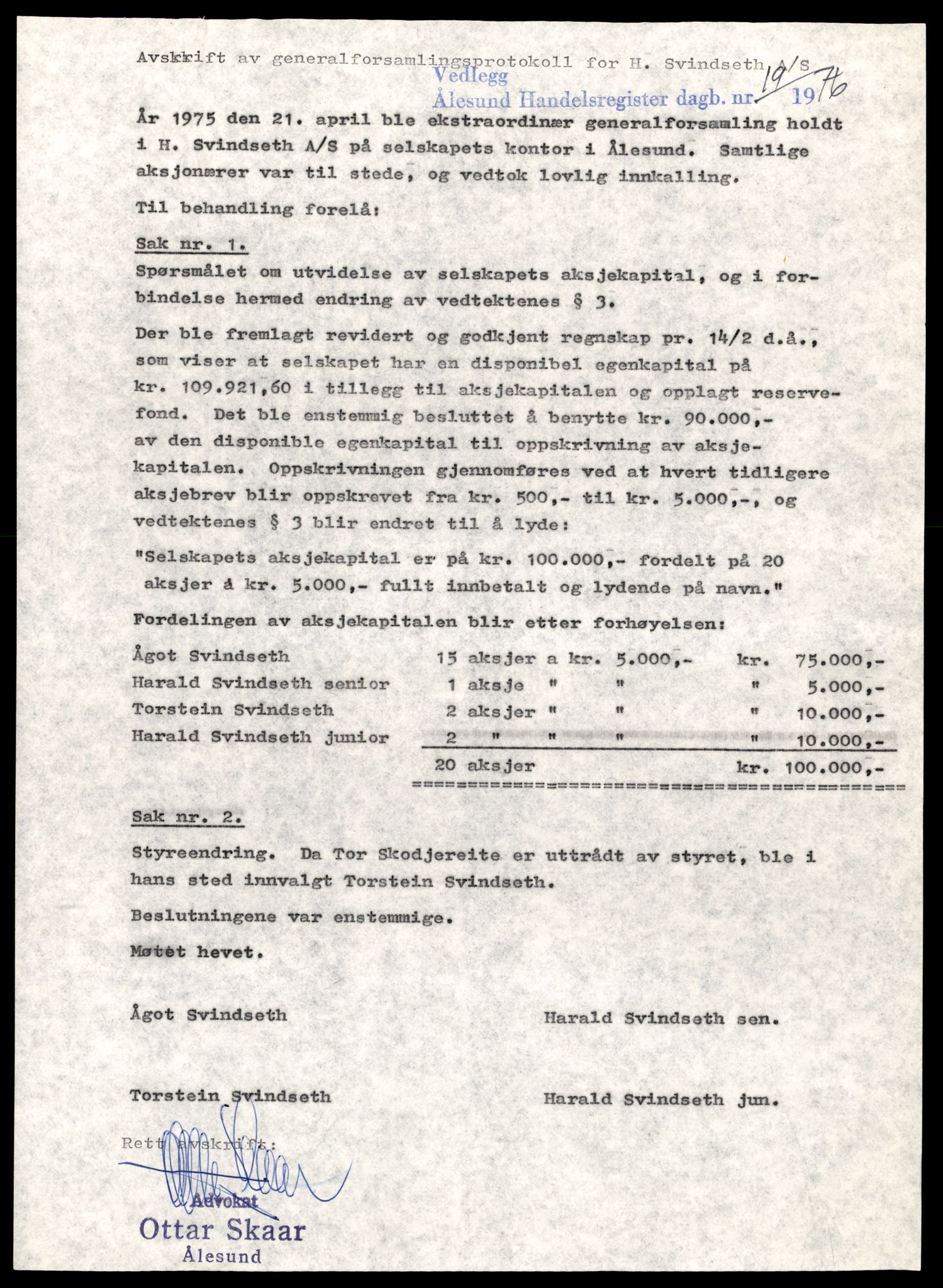 Ålesund sorenskriveri, AV/SAT-A-4383/2/J/Jd/Jde/L0071: Bilag. Aksjeselskap og andelslag Svi - Tek, 1924-1989, s. 3