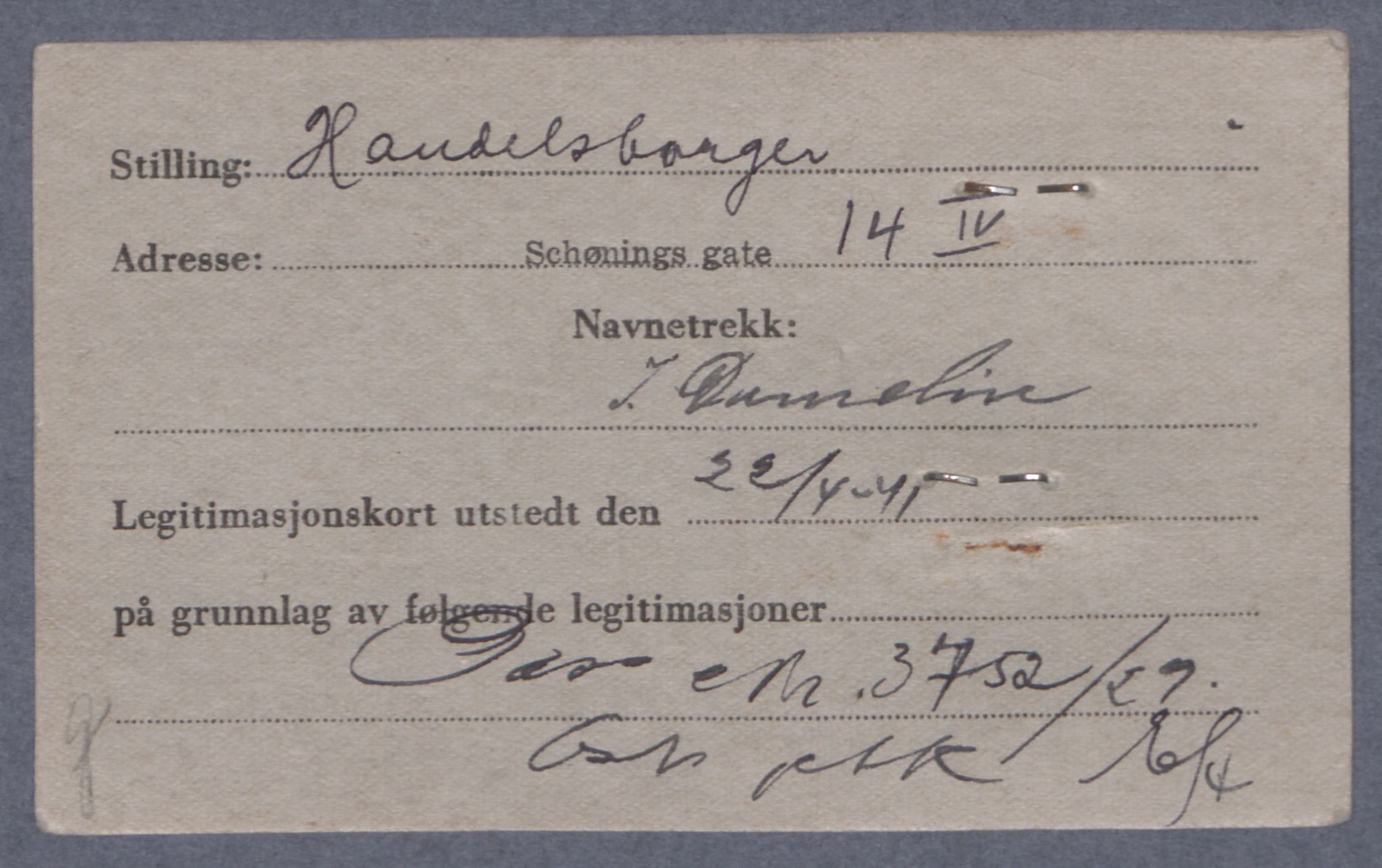 Sosialdepartementet, Våre Falne, RA/S-1708/E/Ee/L0021A: Fotografier av jøder på legitimasjonskort (1941-42), 1941-1942, s. 68
