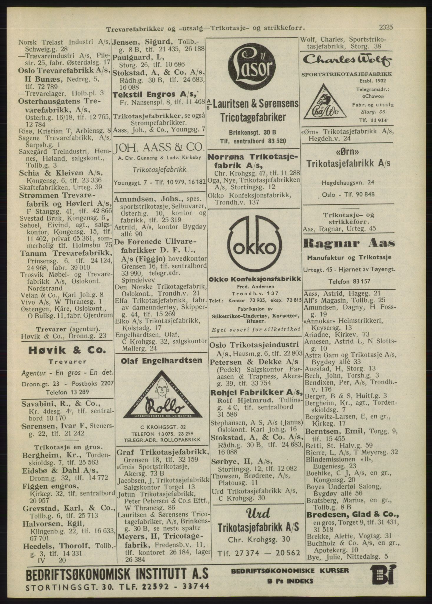 Kristiania/Oslo adressebok, PUBL/-, 1946, s. 2325