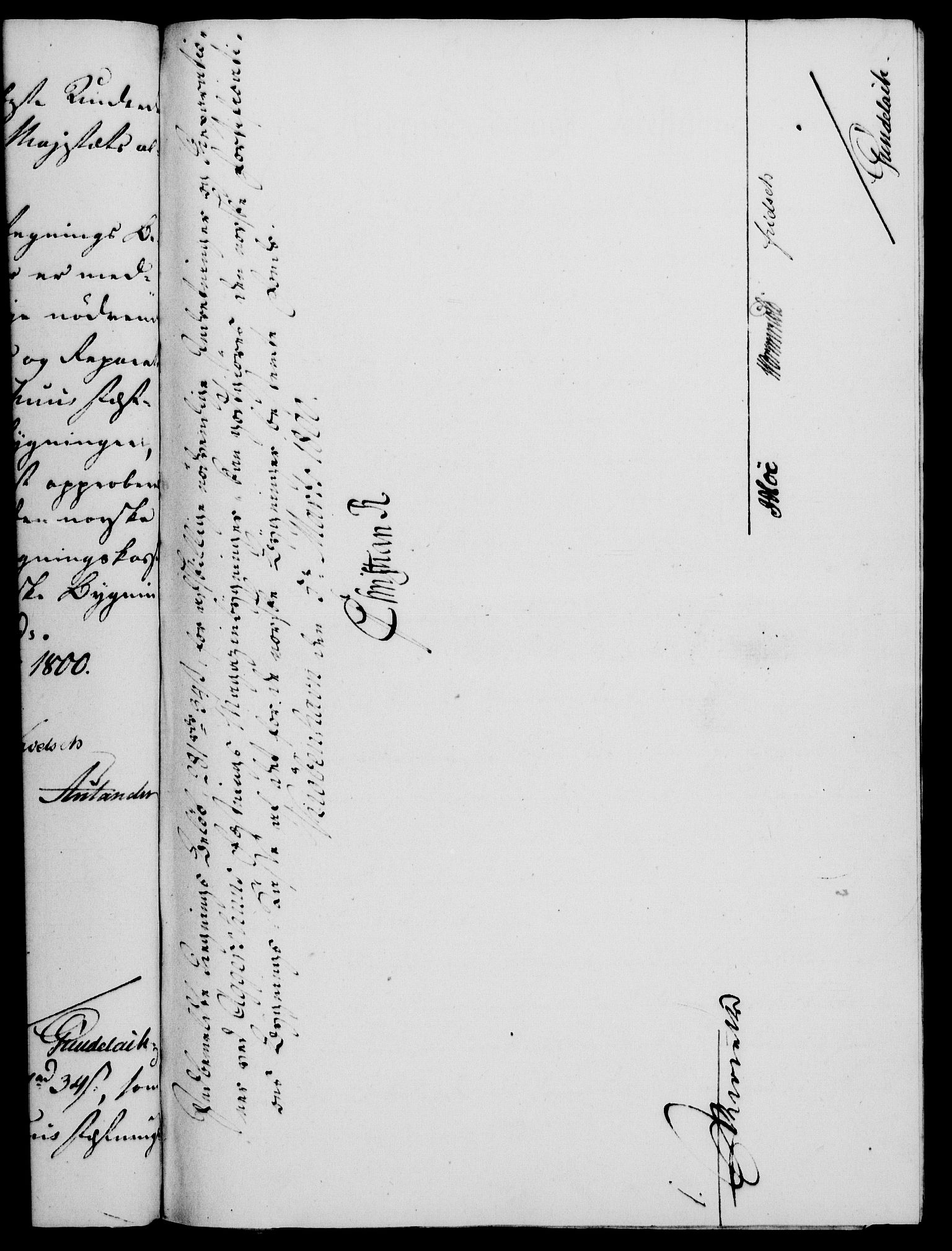 Rentekammeret, Kammerkanselliet, RA/EA-3111/G/Gf/Gfa/L0082: Norsk relasjons- og resolusjonsprotokoll (merket RK 52.82), 1800, s. 129