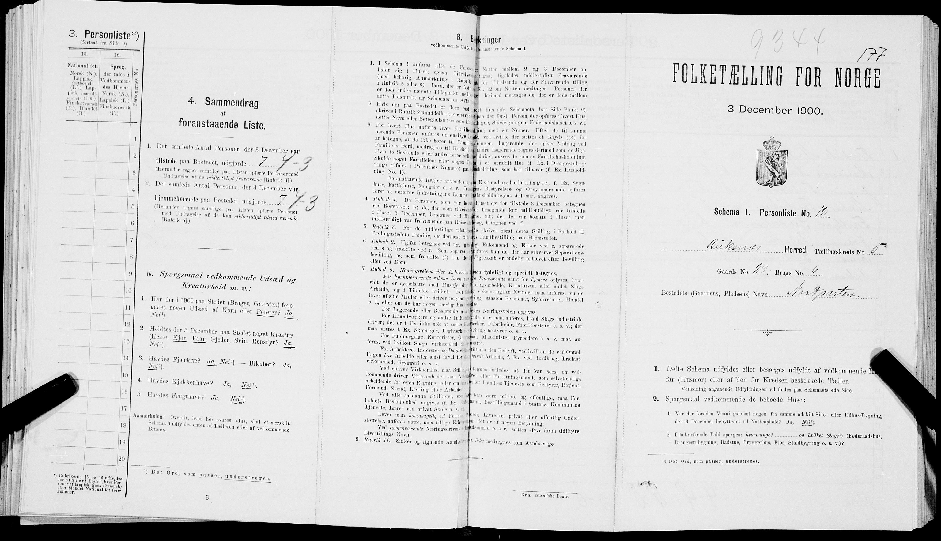 SAT, Folketelling 1900 for 1860 Buksnes herred, 1900, s. 644
