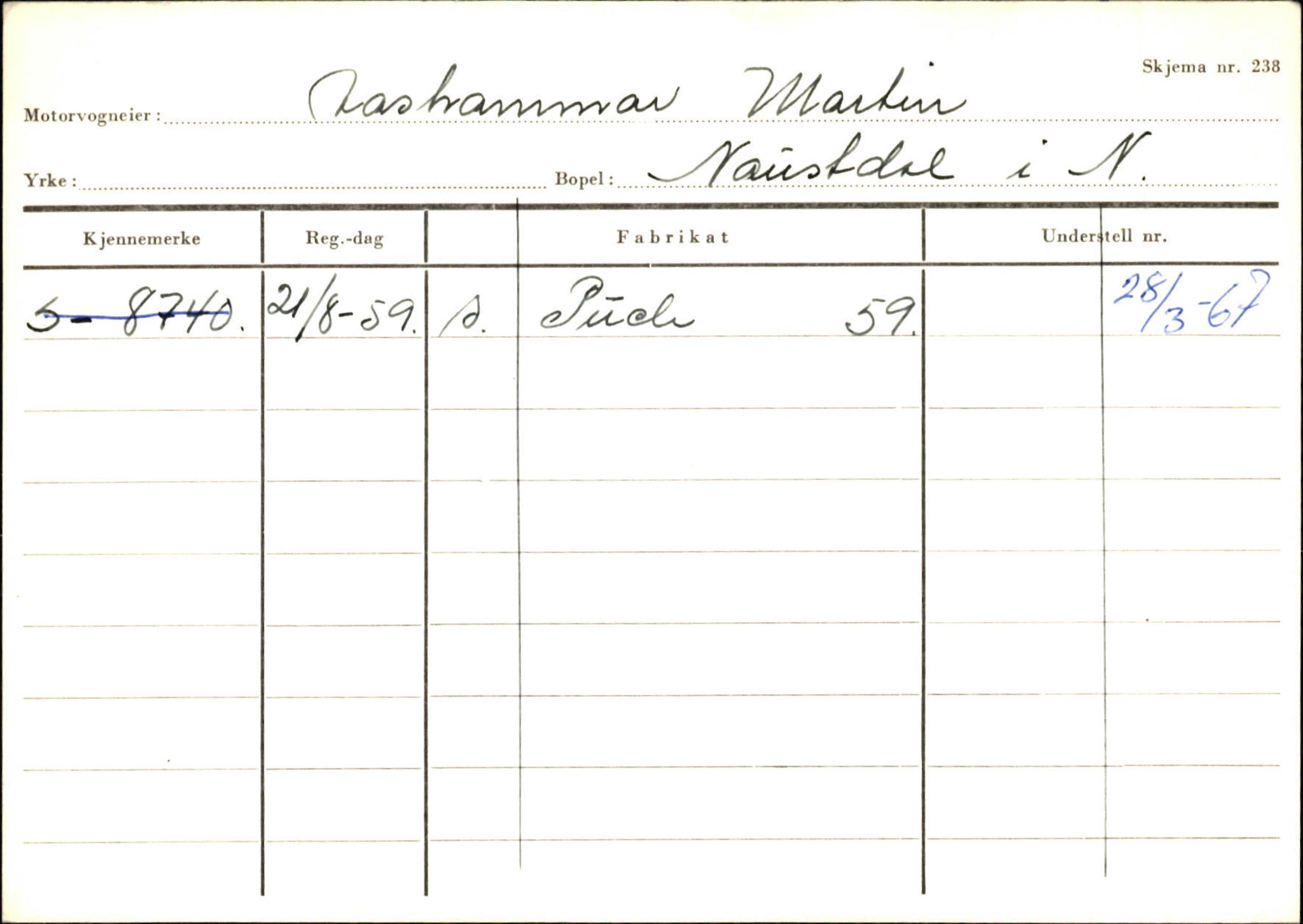 Statens vegvesen, Sogn og Fjordane vegkontor, AV/SAB-A-5301/4/F/L0130: Eigarregister Eid T-Å. Høyanger A-O, 1945-1975, s. 361