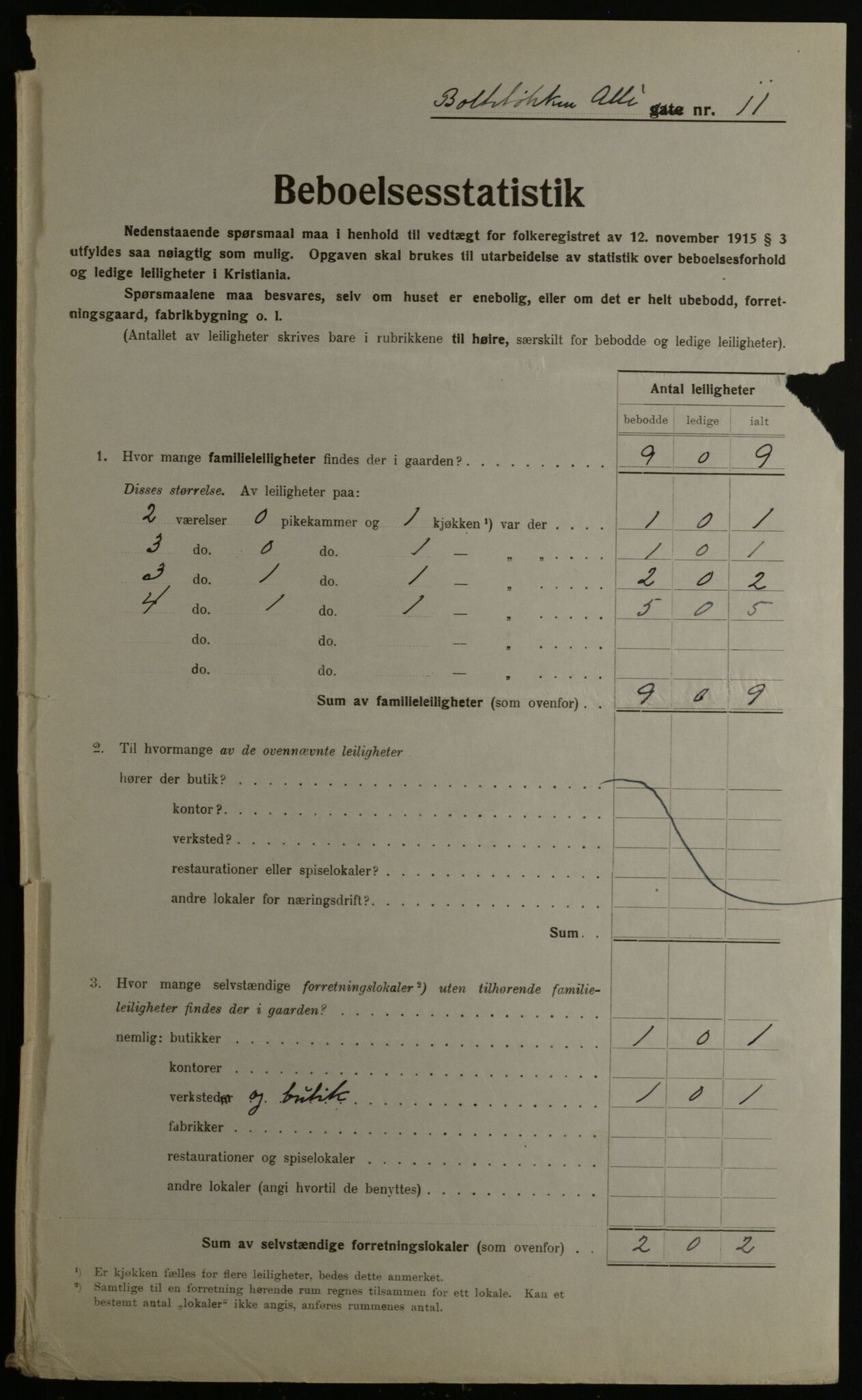 OBA, Kommunal folketelling 1.12.1923 for Kristiania, 1923, s. 8777