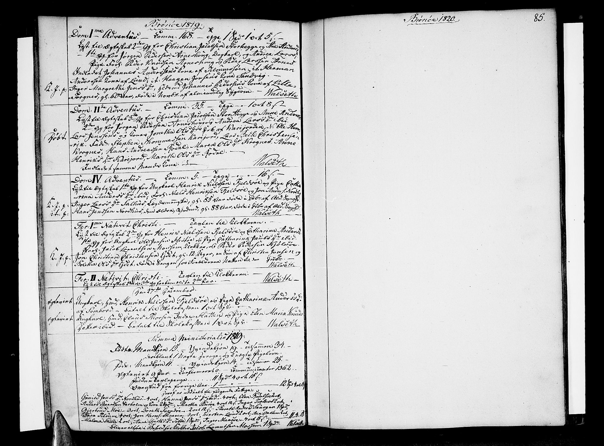 Ministerialprotokoller, klokkerbøker og fødselsregistre - Nordland, AV/SAT-A-1459/813/L0196: Ministerialbok nr. 813A06, 1804-1819, s. 85
