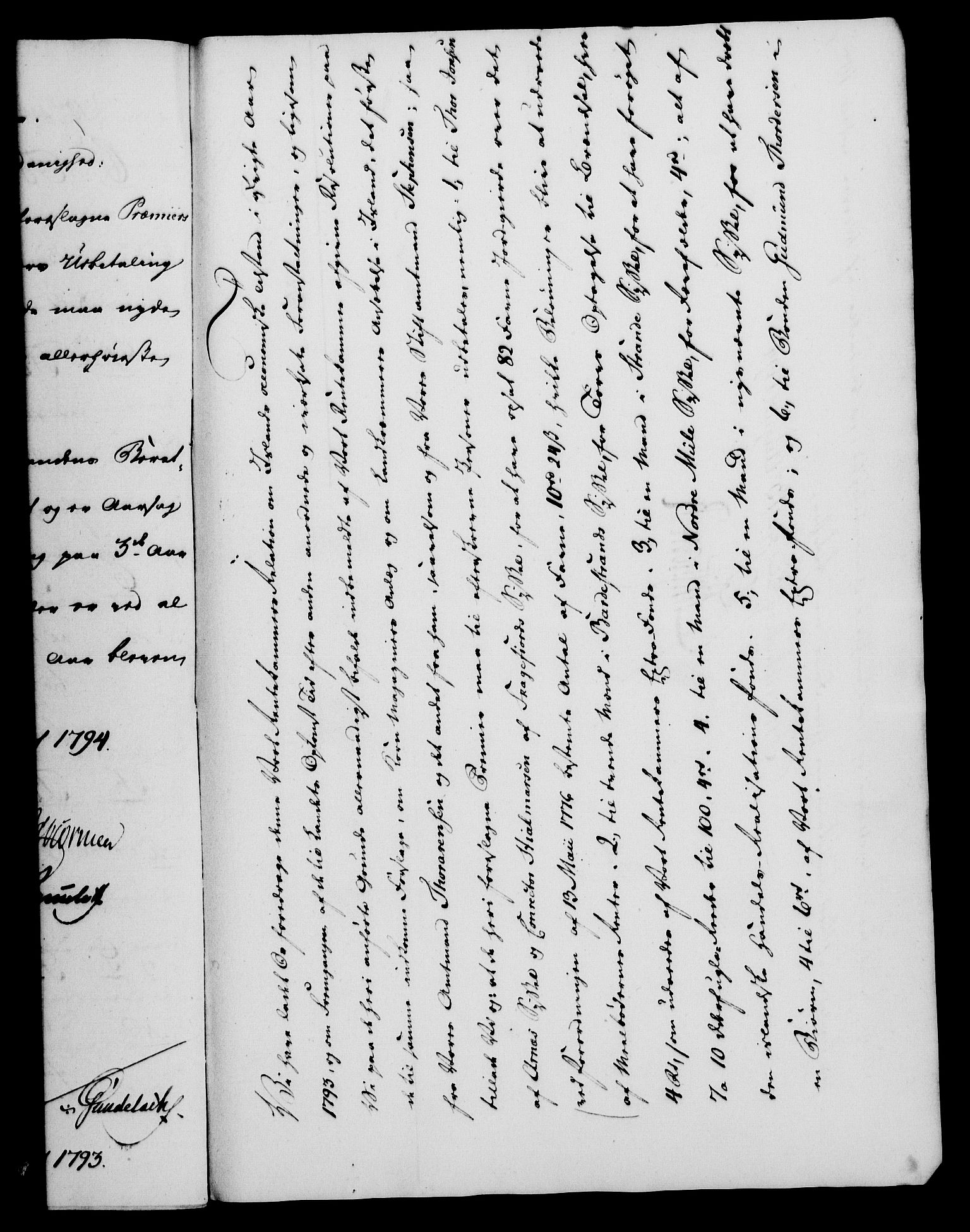 Rentekammeret, Kammerkanselliet, RA/EA-3111/G/Gf/Gfa/L0076: Norsk relasjons- og resolusjonsprotokoll (merket RK 52.76), 1794, s. 332