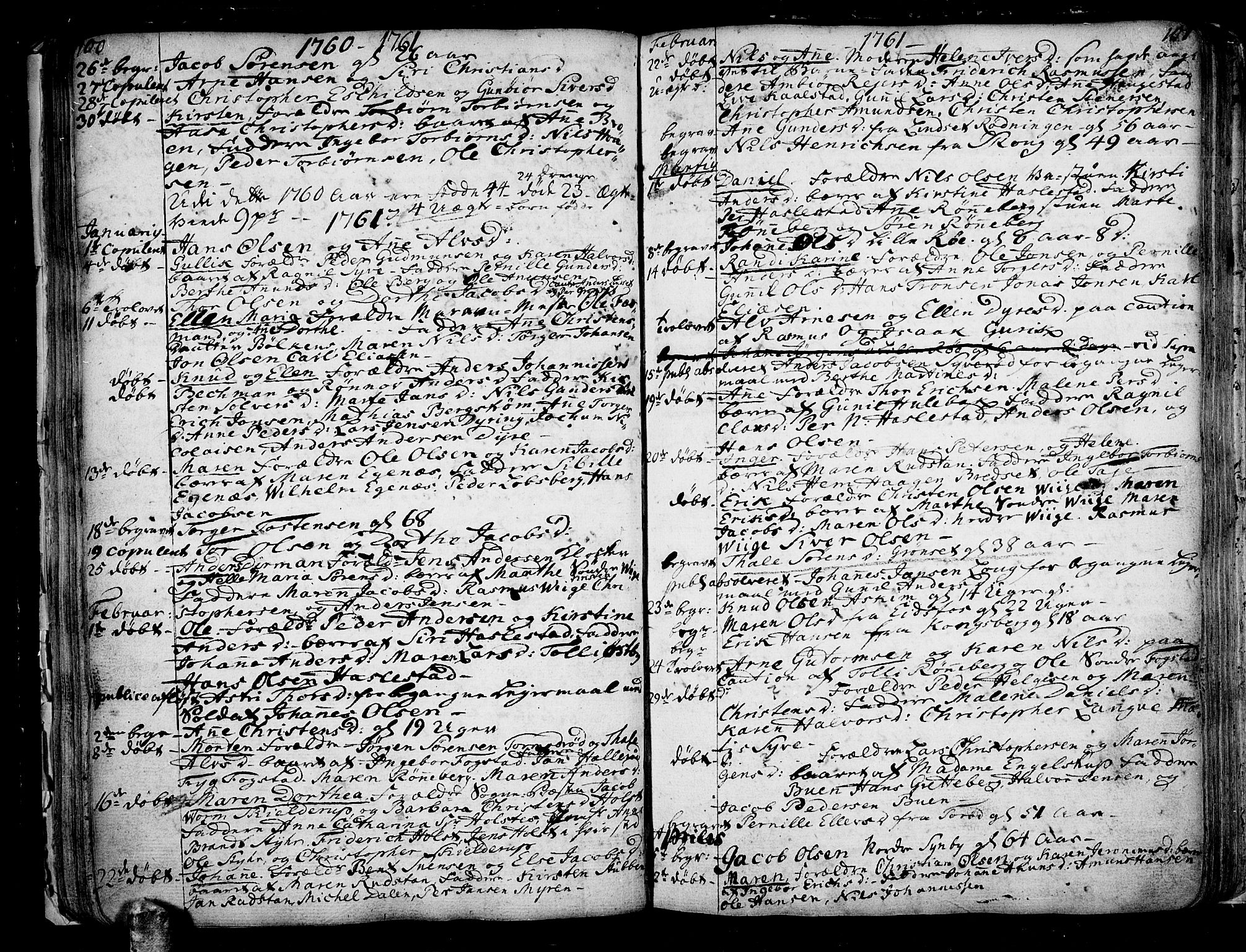 Hof kirkebøker, SAKO/A-64/F/Fa/L0002: Ministerialbok nr. I 2, 1746-1781, s. 100-101