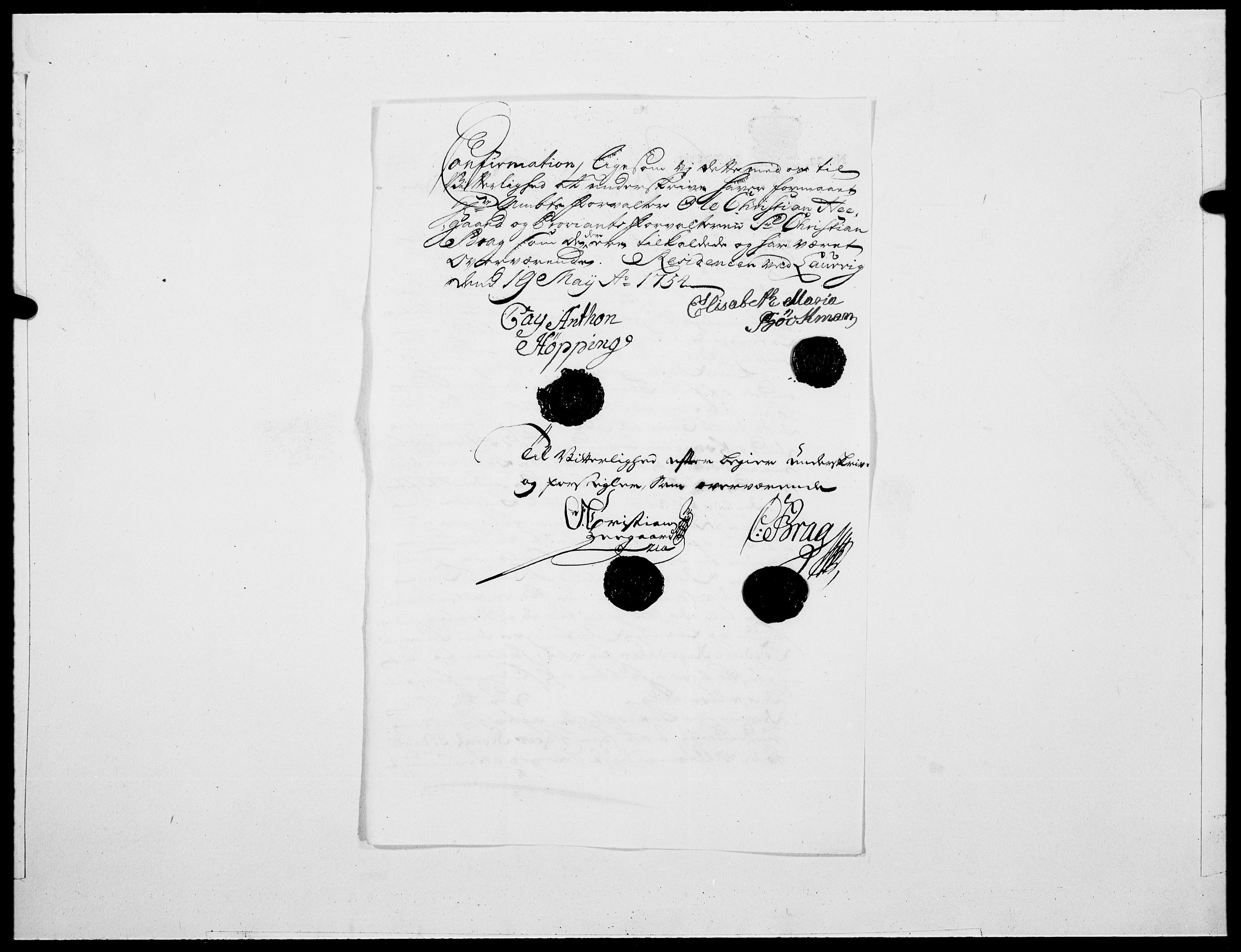 Danske Kanselli 1572-1799, AV/RA-EA-3023/F/Fc/Fcc/Fcca/L0167: Norske innlegg 1572-1799, 1754, s. 4