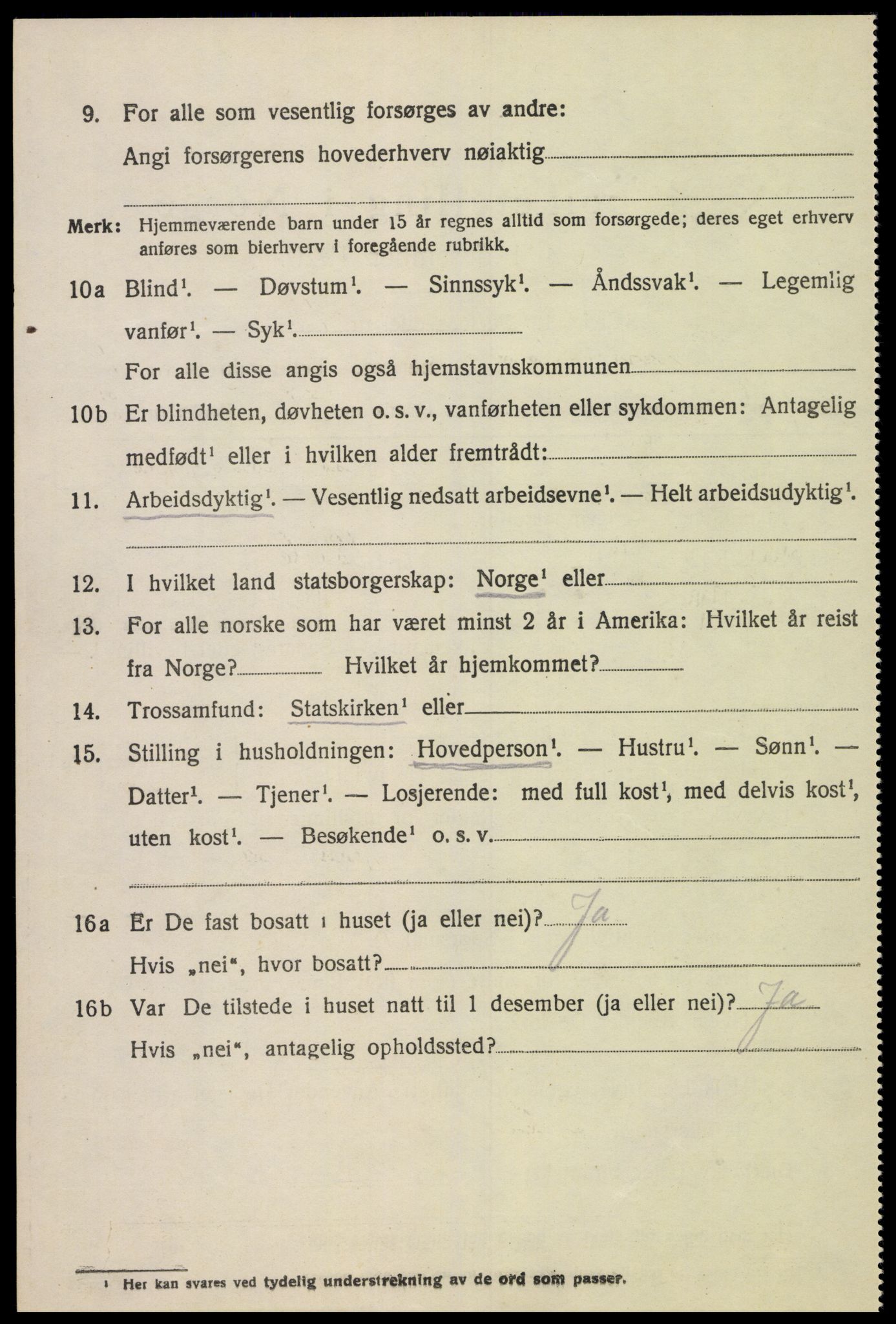 SAK, Folketelling 1920 for 1028 Vigmostad herred, 1920, s. 432