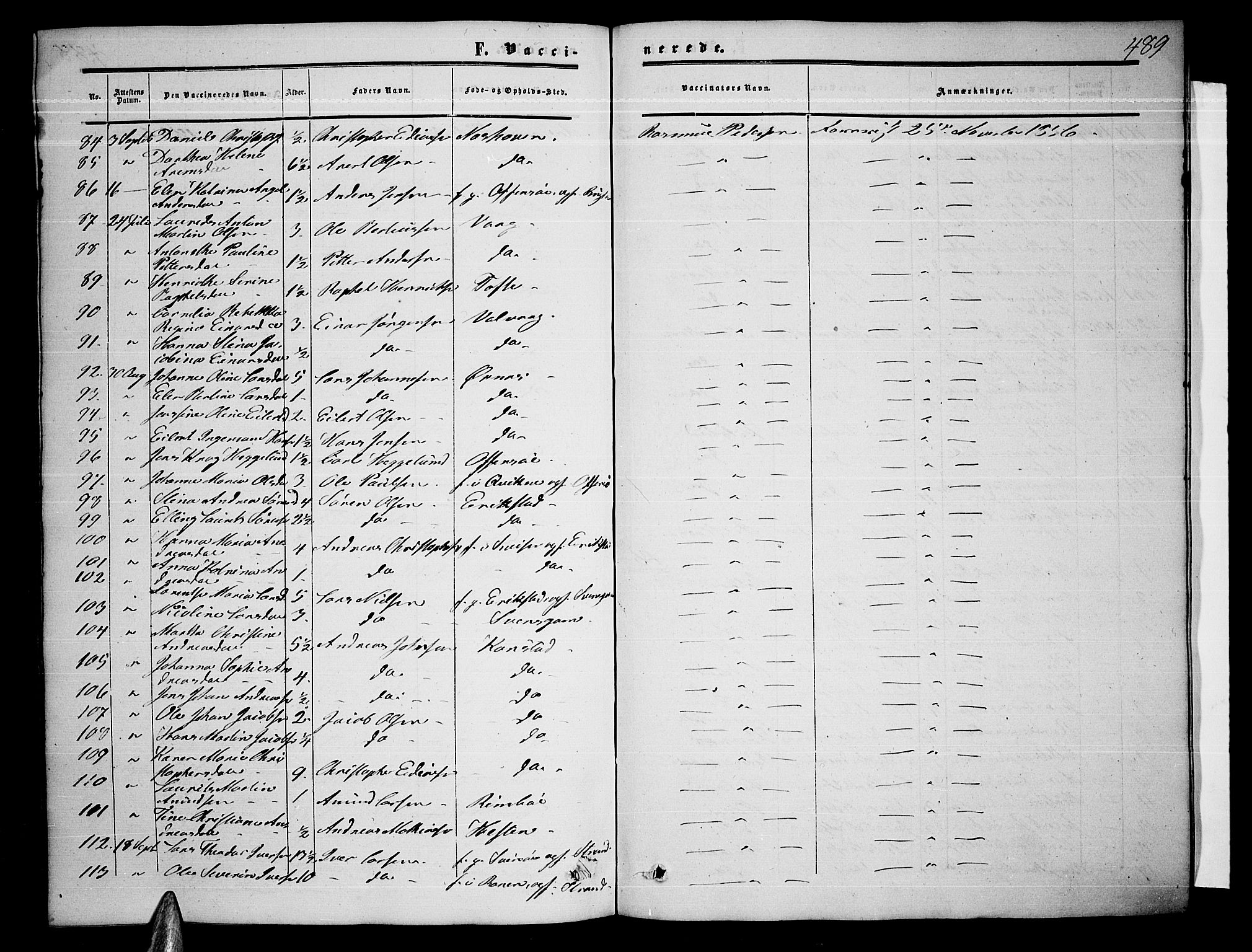 Ministerialprotokoller, klokkerbøker og fødselsregistre - Nordland, AV/SAT-A-1459/872/L1046: Klokkerbok nr. 872C02, 1852-1879, s. 489