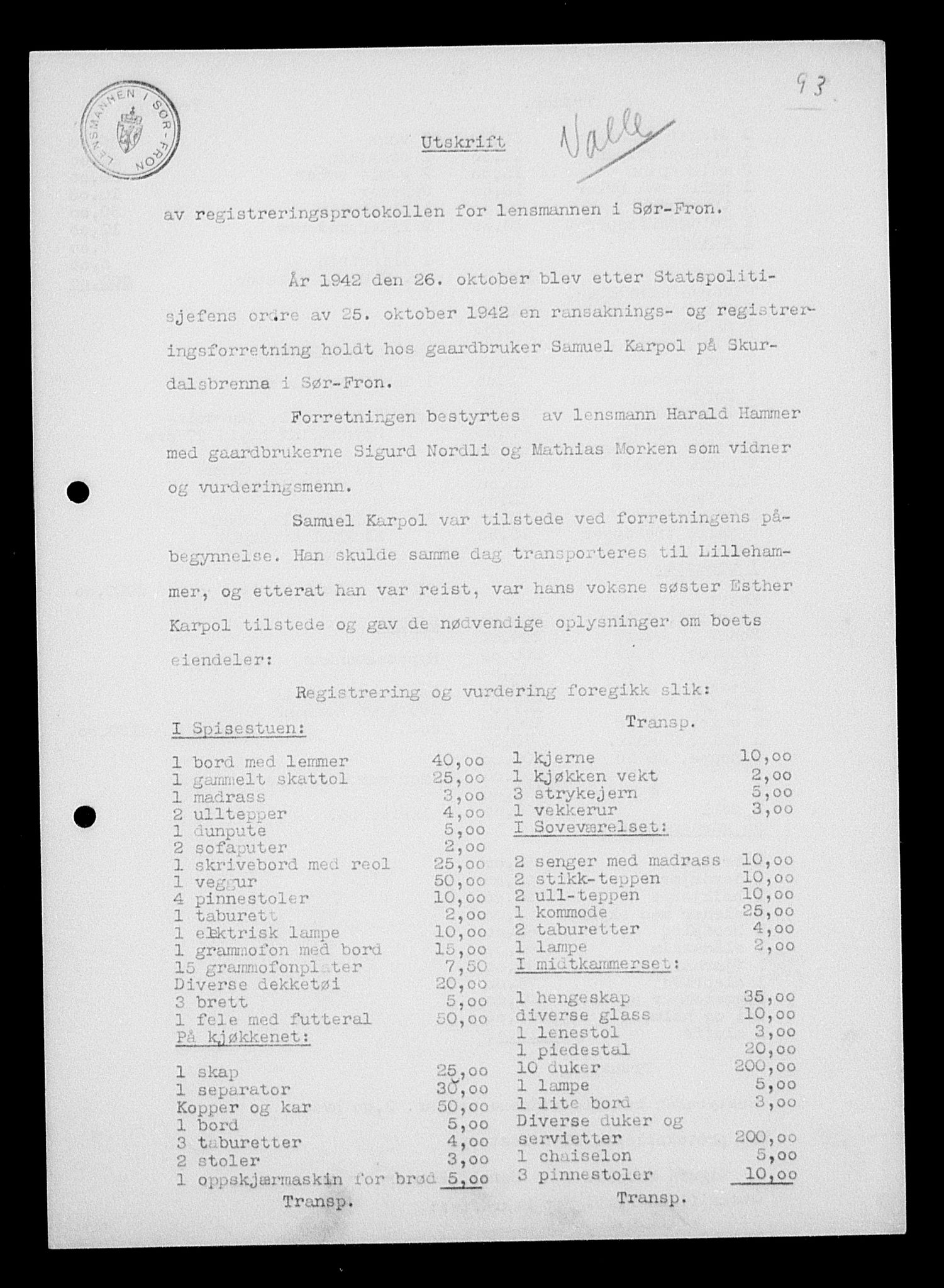 Justisdepartementet, Tilbakeføringskontoret for inndratte formuer, AV/RA-S-1564/H/Hc/Hcc/L0949: --, 1945-1947, s. 588