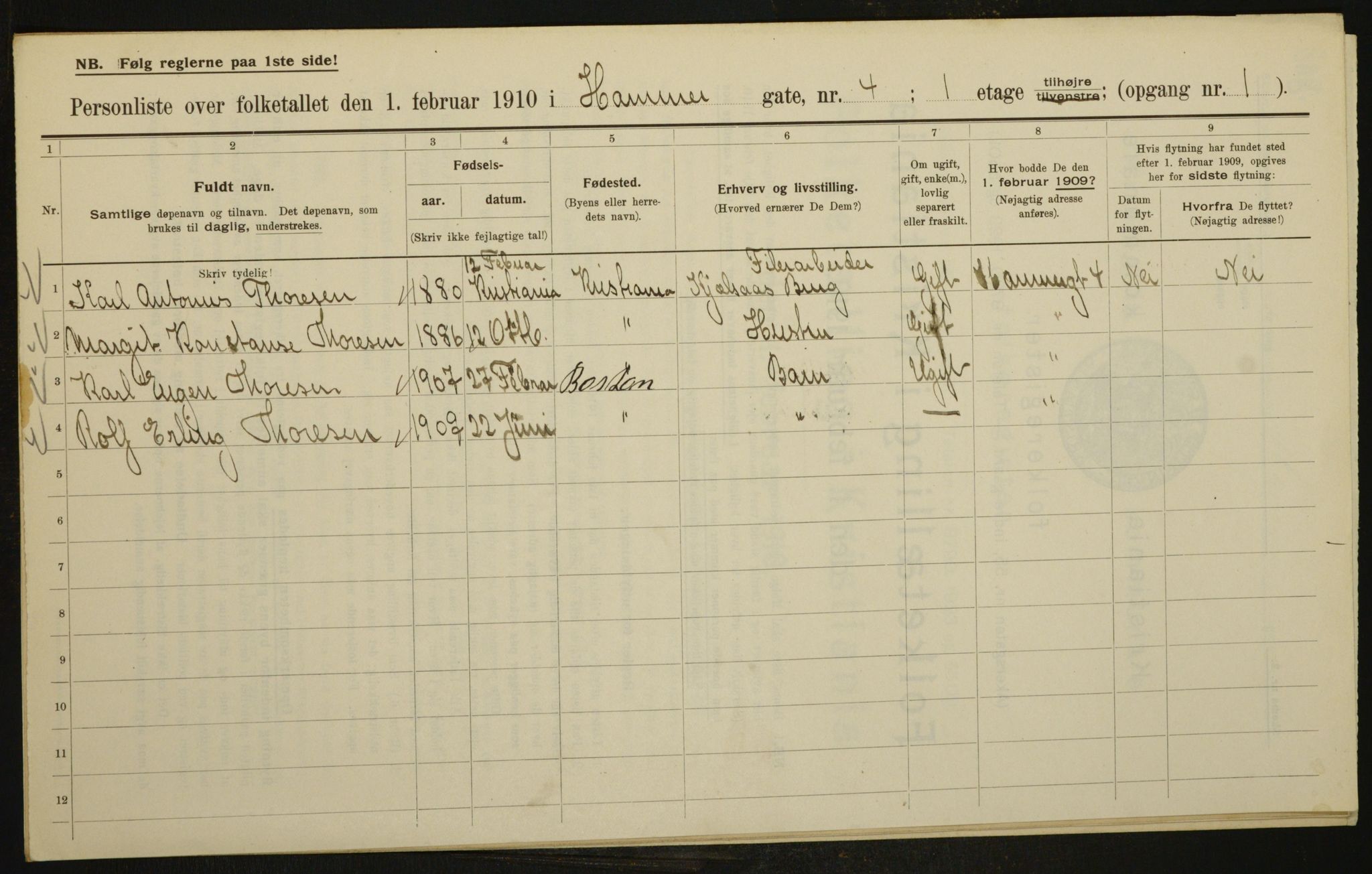 OBA, Kommunal folketelling 1.2.1910 for Kristiania, 1910, s. 32202