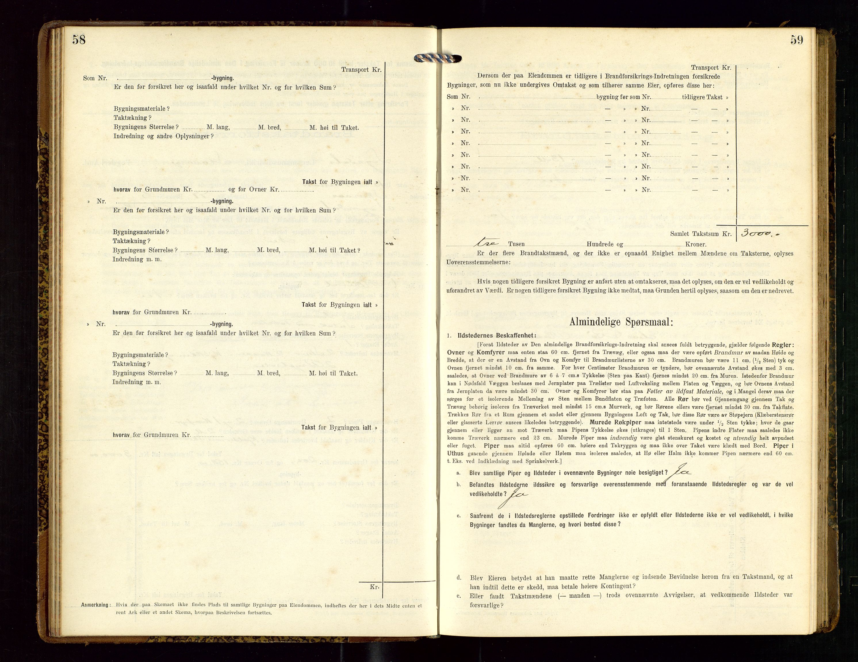 Sokndal lensmannskontor, SAST/A-100417/Gob/L0003: "Brandtakst-Protokol", 1914-1917, s. 58-59