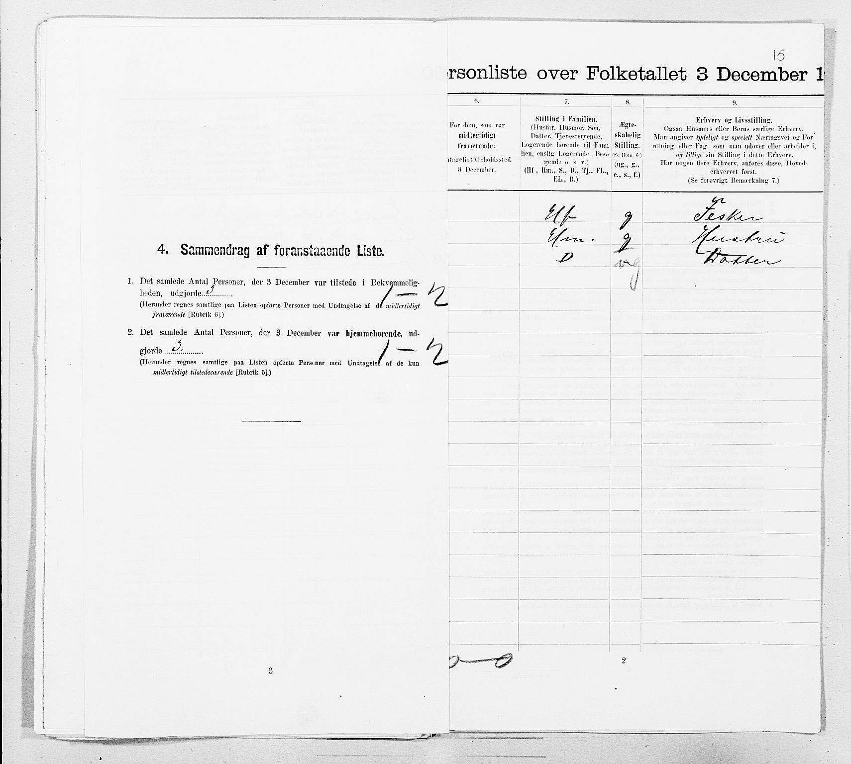 SAT, Folketelling 1900 for 1503 Kristiansund kjøpstad, 1900, s. 5252