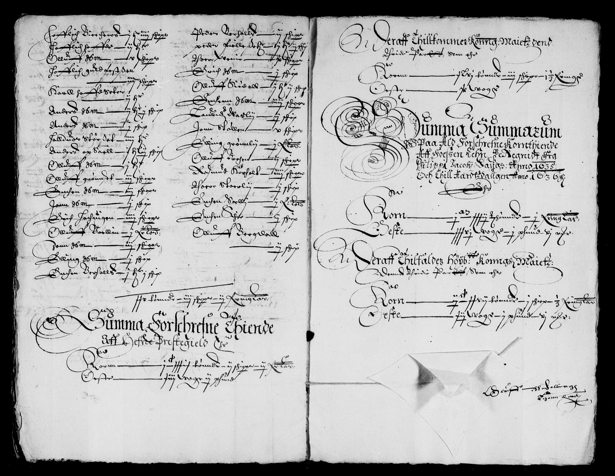 Rentekammeret inntil 1814, Reviderte regnskaper, Lensregnskaper, RA/EA-5023/R/Rb/Rbw/L0057: Trondheim len, 1635-1636