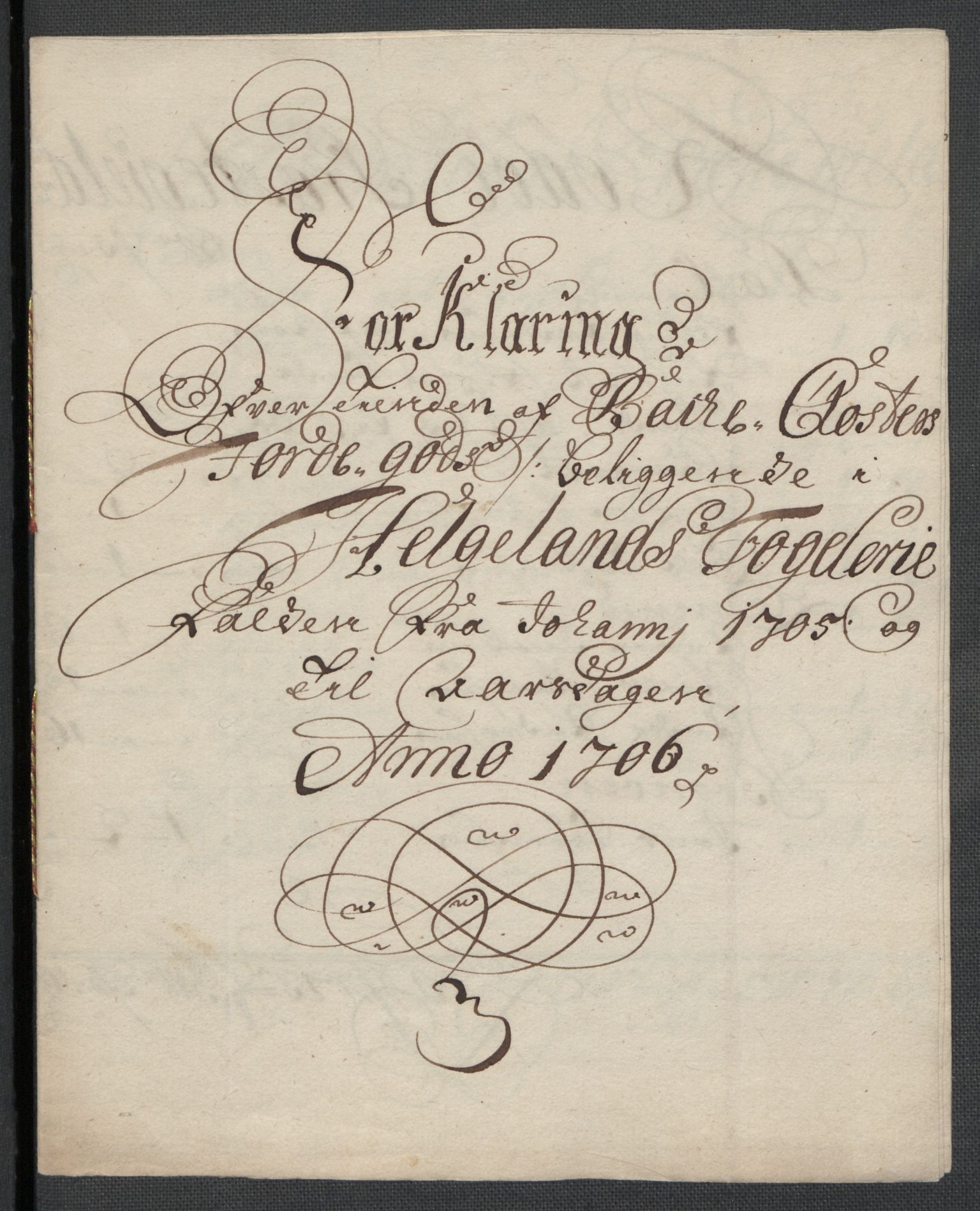 Rentekammeret inntil 1814, Reviderte regnskaper, Fogderegnskap, RA/EA-4092/R65/L4509: Fogderegnskap Helgeland, 1706-1707, s. 11