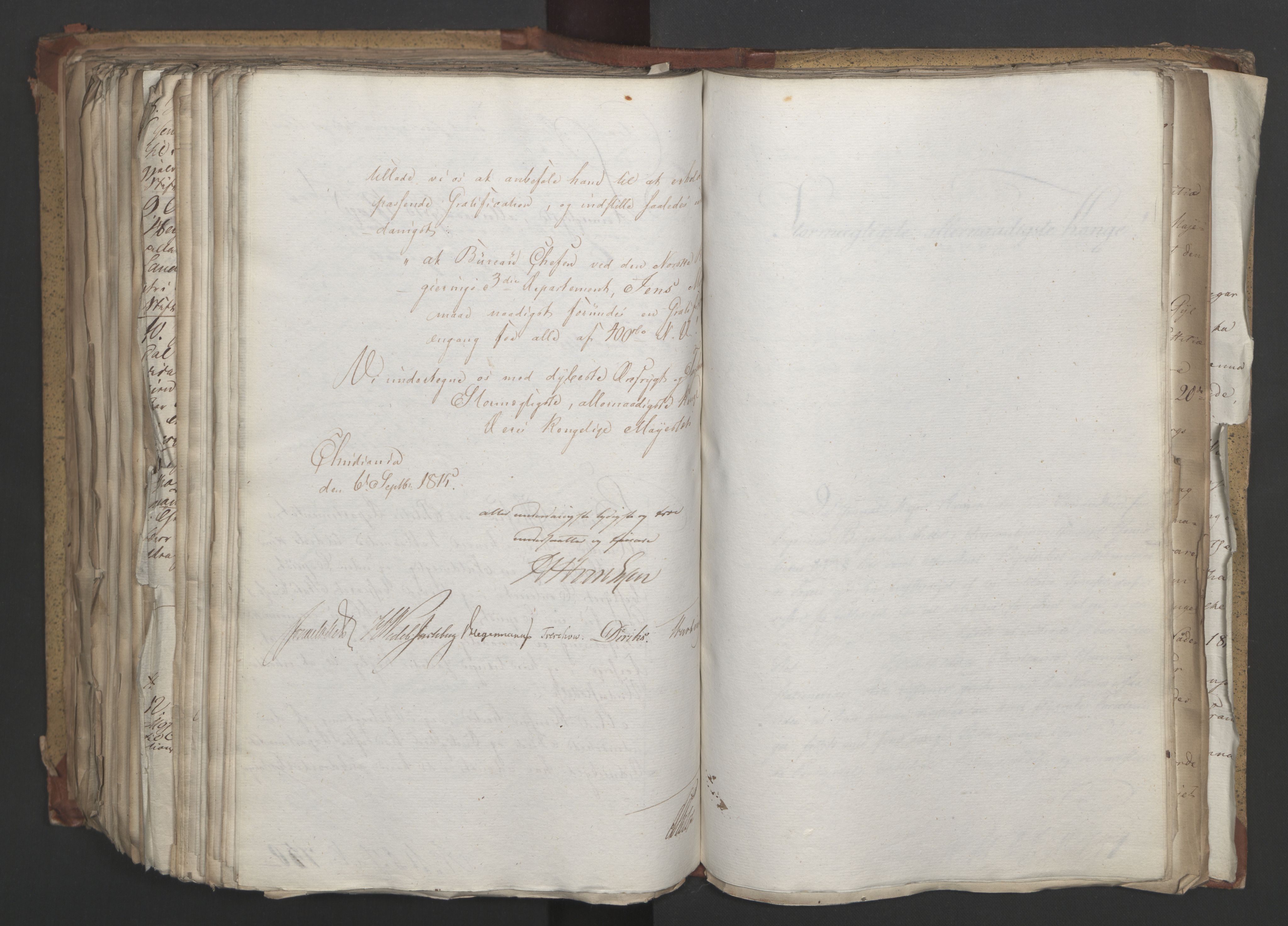 Statsrådsavdelingen i Stockholm, AV/RA-S-1003/D/Da/L0003: Regjeringsinnstillinger nr. 519-787, 1815, s. 496