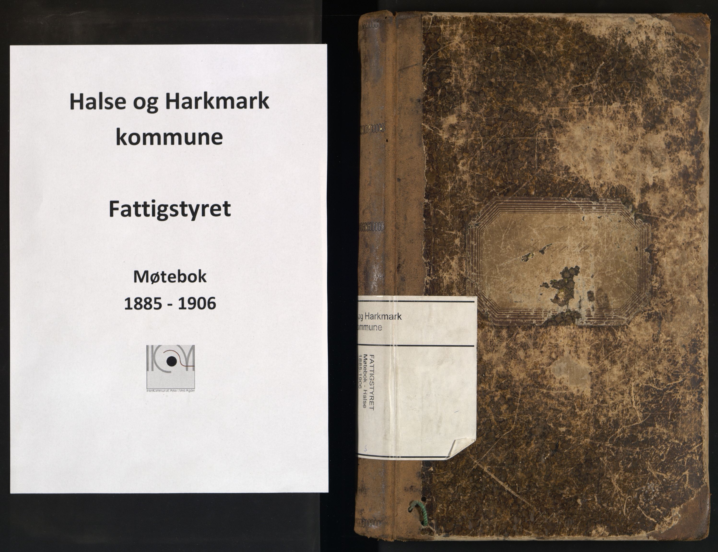 Halse og Harkmark kommune - Fattigstyret/Forsorgstyret, IKAV/1002HH600/A/L0005: Møtebok (d), 1885-1906