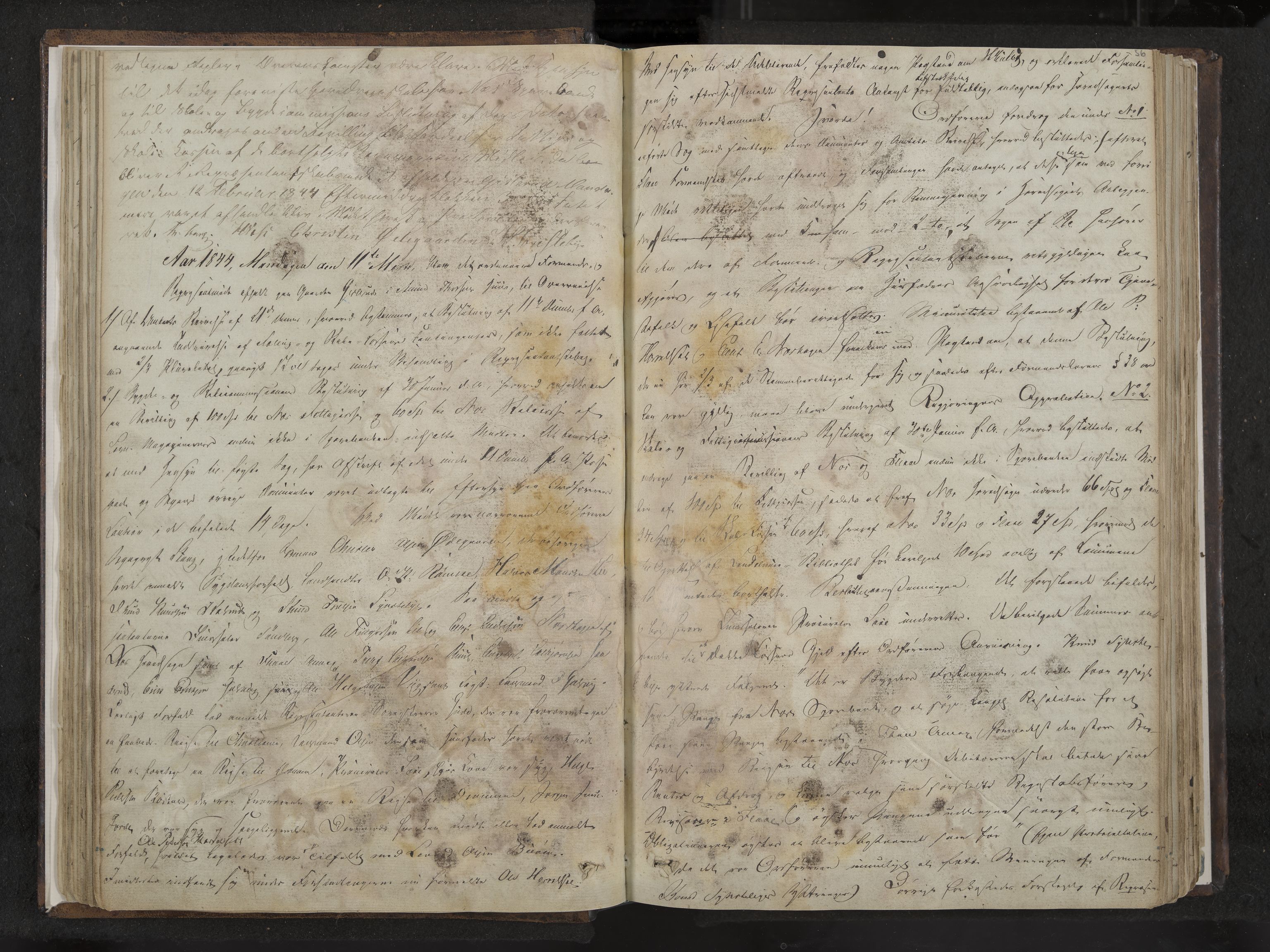 Nes formannskap og sentraladministrasjon, IKAK/0616021-1/A/Aa/L0001: Møtebok med register, 1838-1875, s. 56