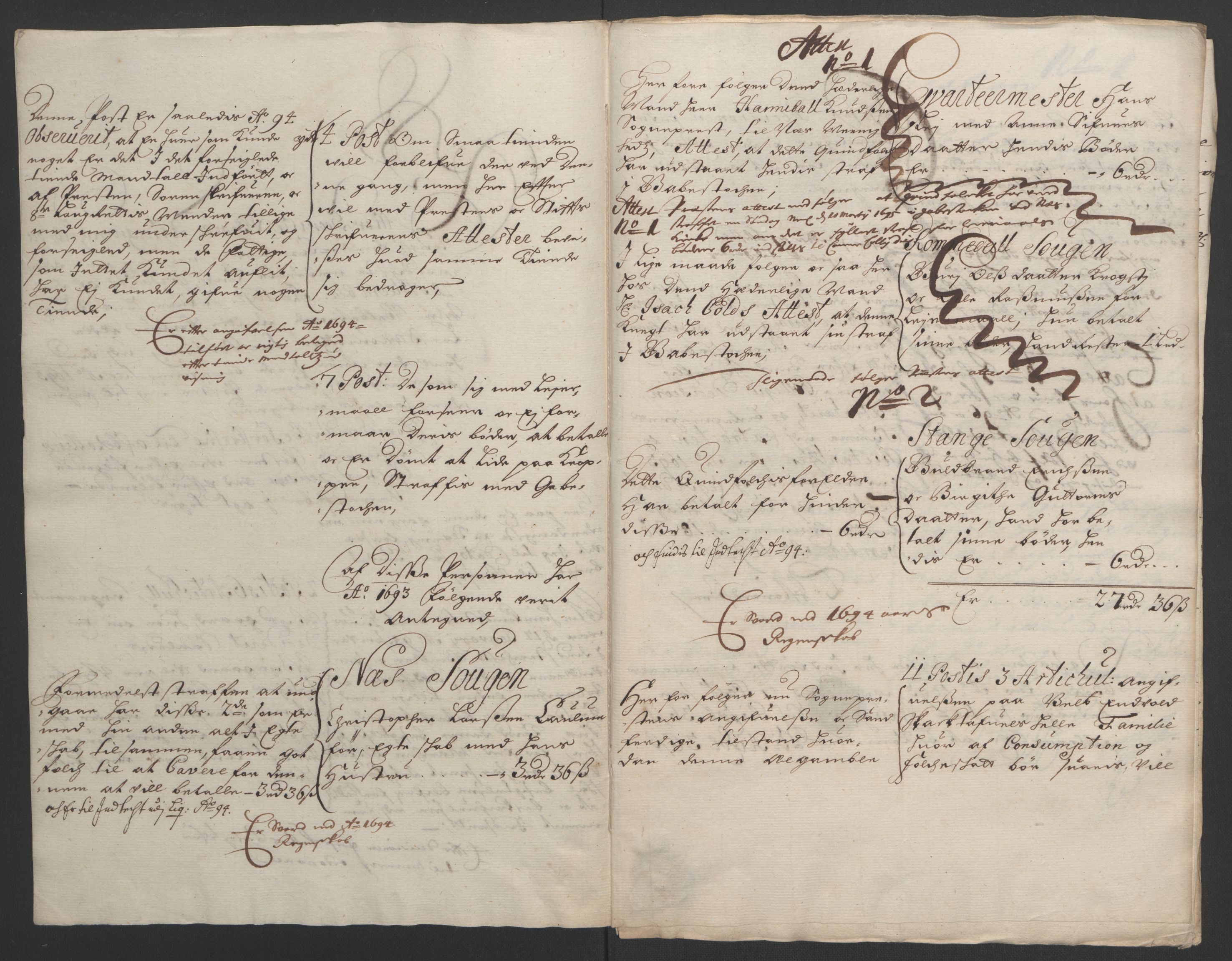 Rentekammeret inntil 1814, Reviderte regnskaper, Fogderegnskap, RA/EA-4092/R16/L1036: Fogderegnskap Hedmark, 1695-1696, s. 111