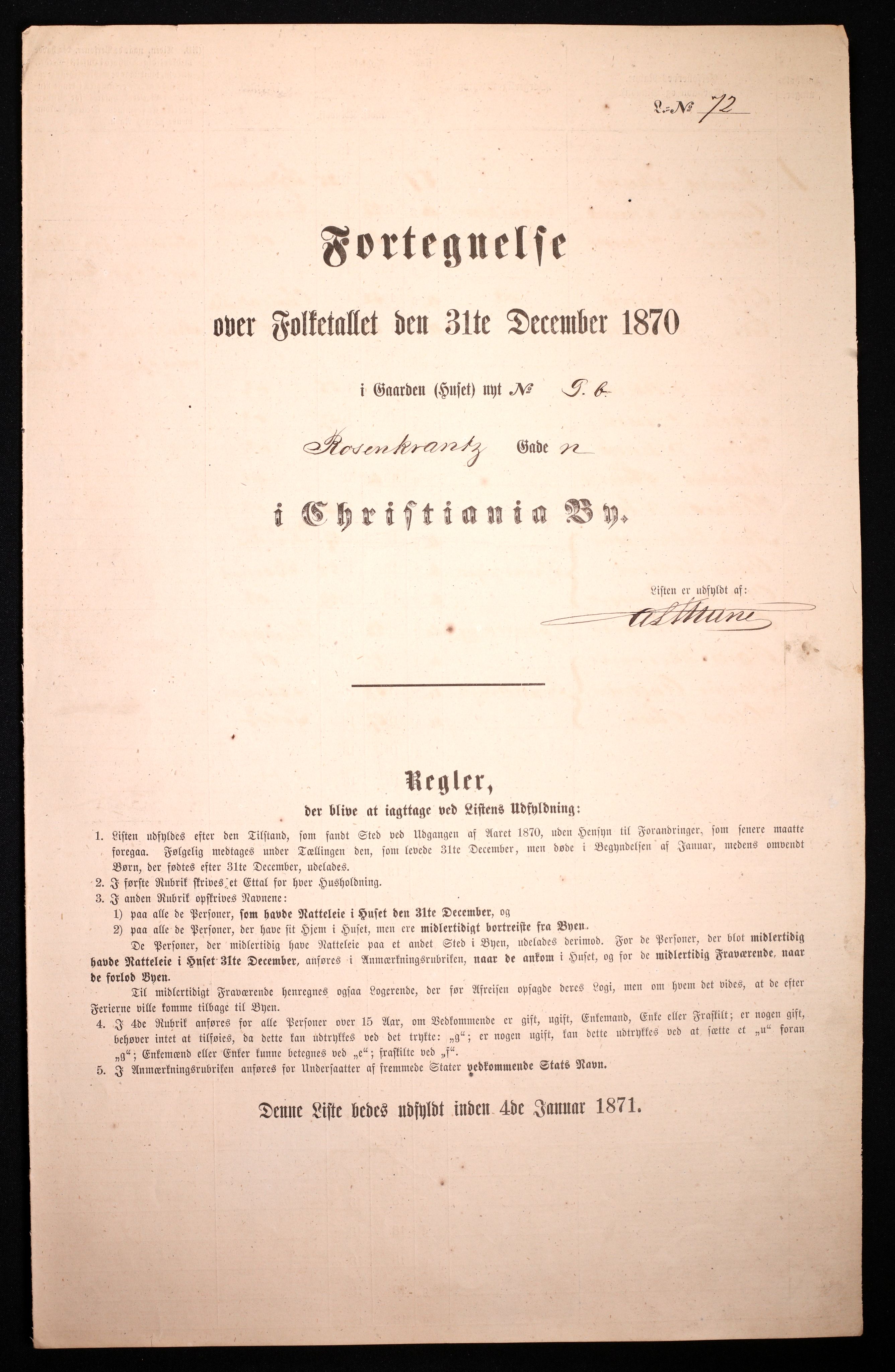 RA, Folketelling 1870 for 0301 Kristiania kjøpstad, 1870, s. 2895