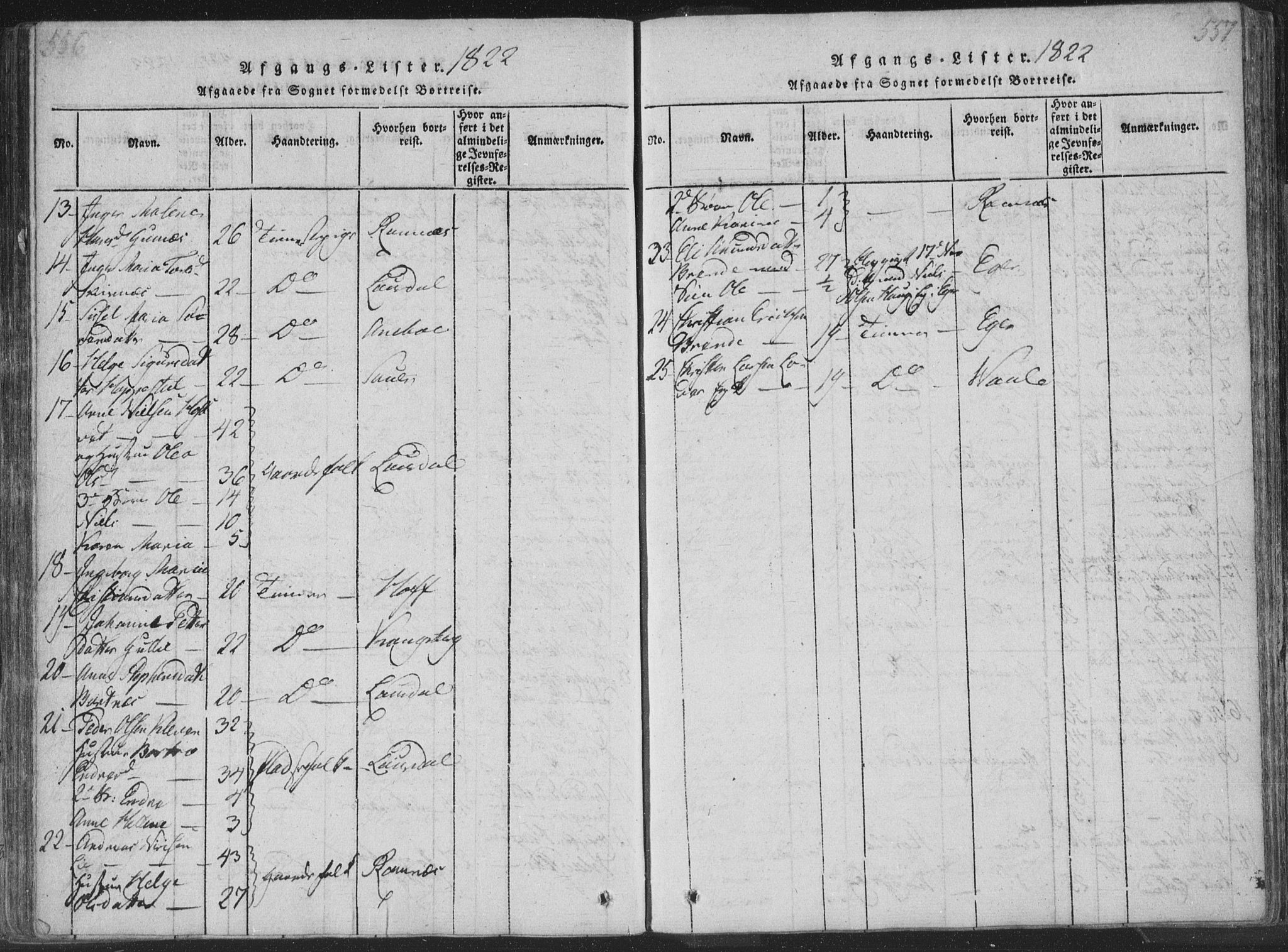 Sandsvær kirkebøker, SAKO/A-244/F/Fa/L0004: Ministerialbok nr. I 4, 1817-1839, s. 556-557