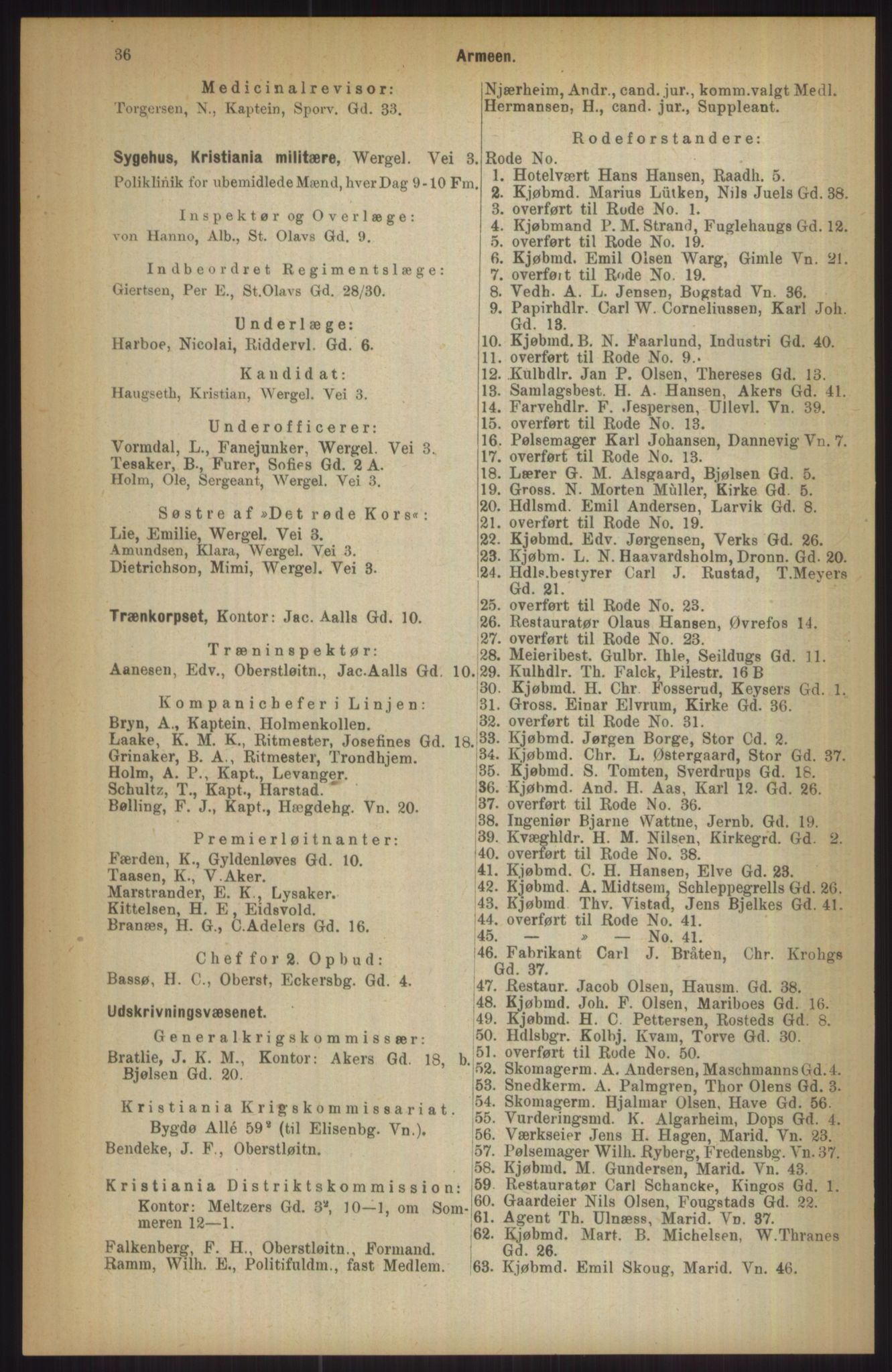Kristiania/Oslo adressebok, PUBL/-, 1911, s. 36