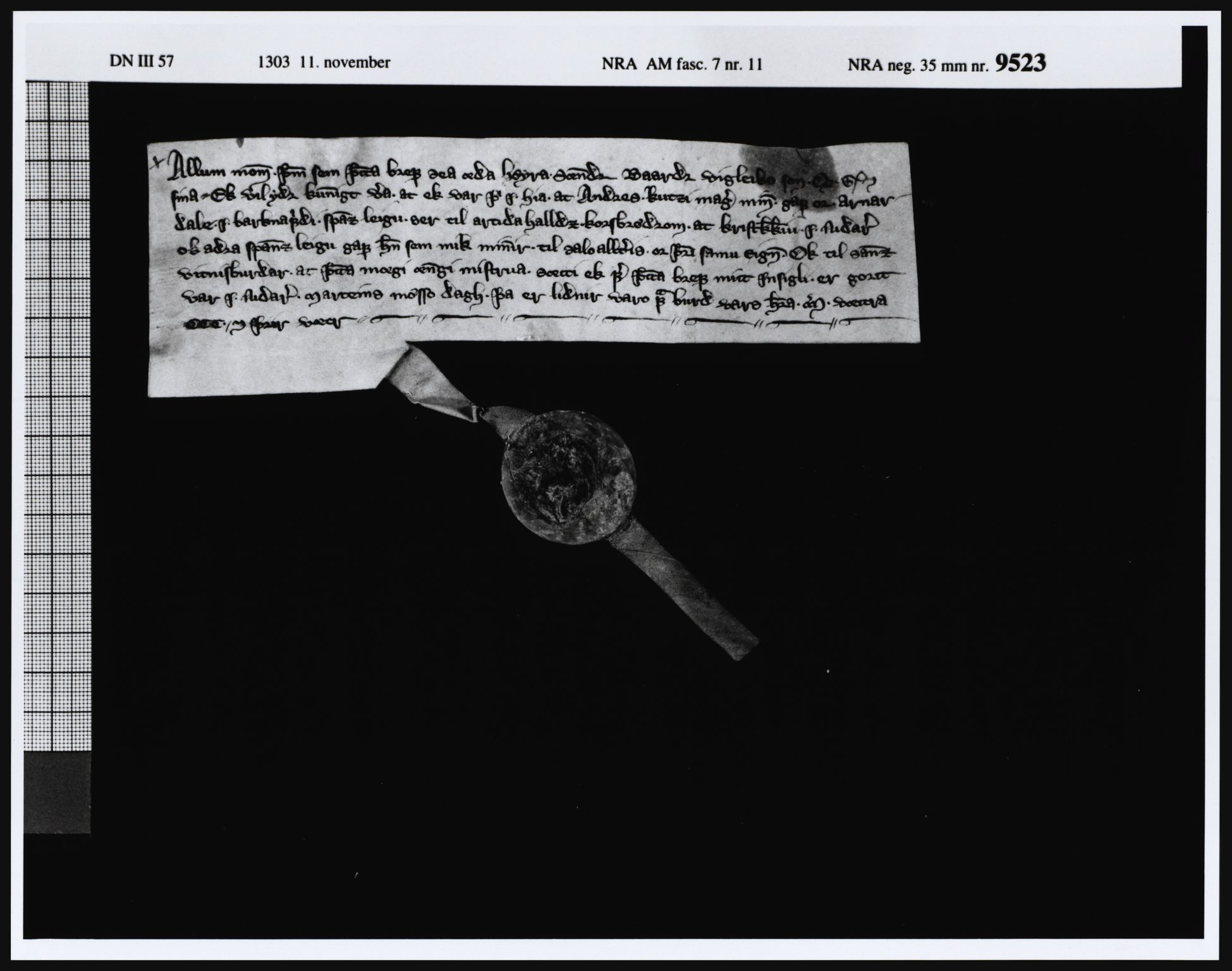 Riksarkivets diplomsamling, AV/RA-EA-5965/F05/L0023: NRA AM fasc. 7 nr. 10-12, 1303, s. 11