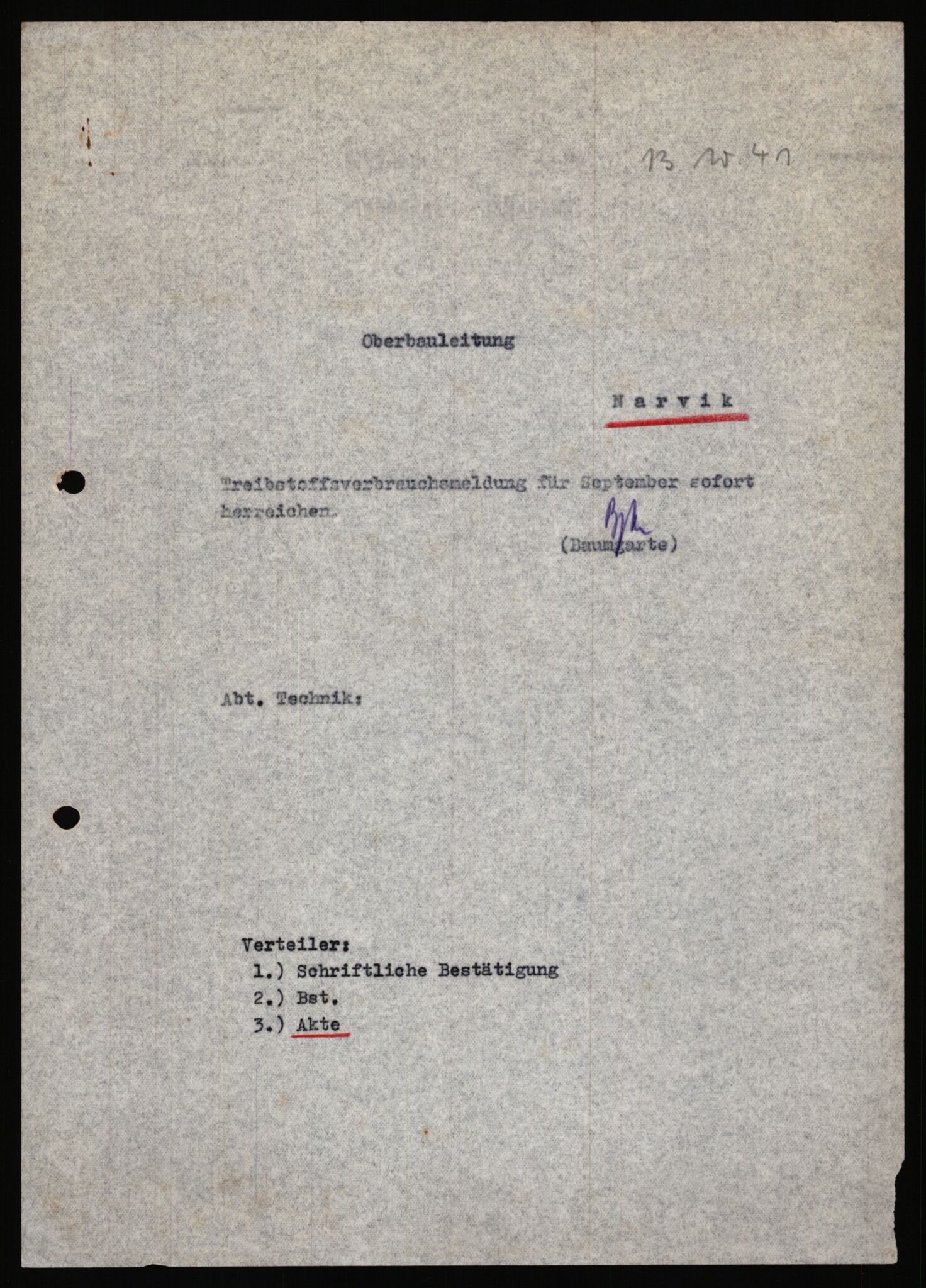 Tyske arkiver, Organisation Todt (OT), Einsatzgruppe Wiking, AV/RA-RAFA-2188/2/B/Bb/L0006: Korrespondanse med Kriegsmarine, 1940-1941, s. 21