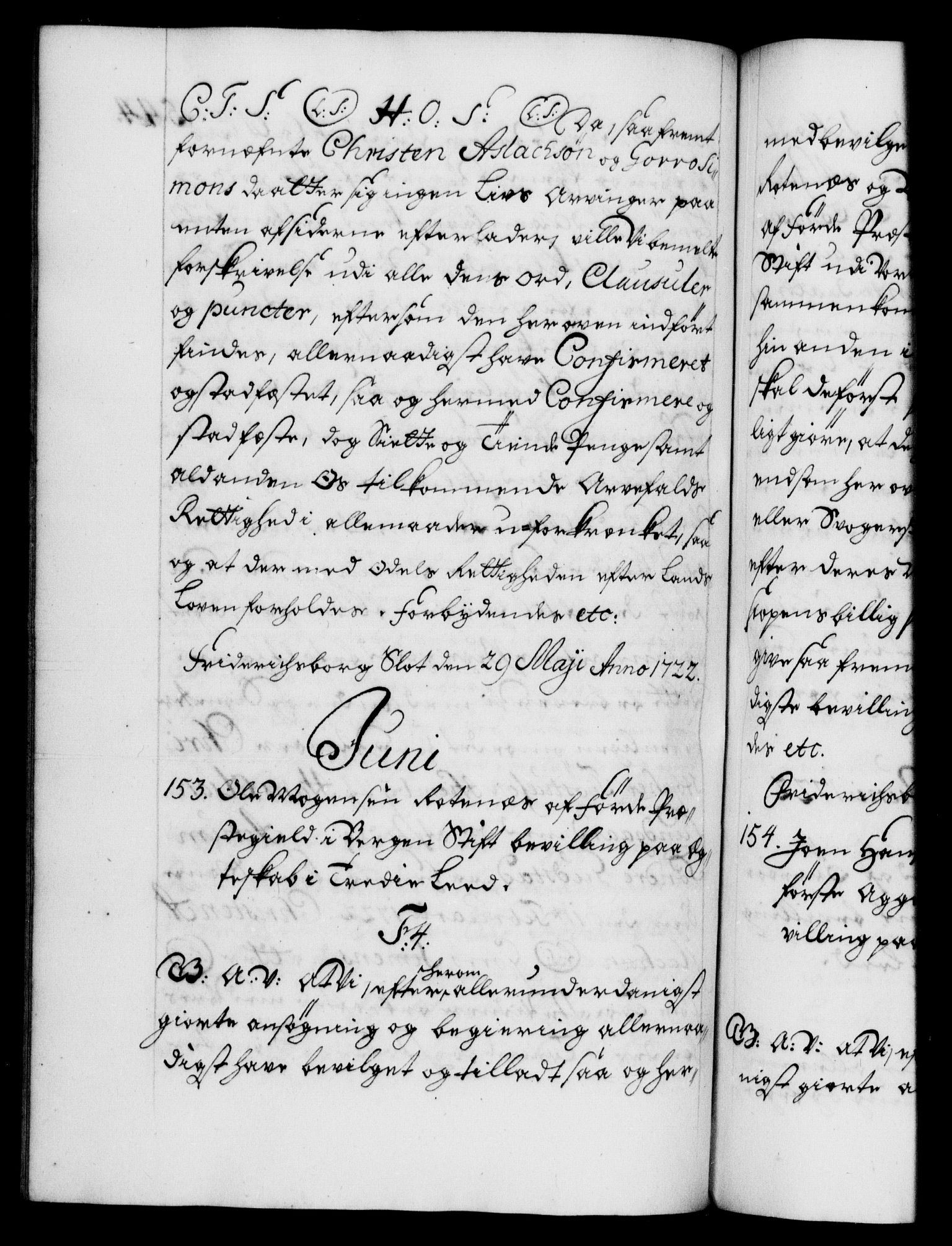 Danske Kanselli 1572-1799, RA/EA-3023/F/Fc/Fca/Fcaa/L0023: Norske registre, 1720-1722, s. 544b