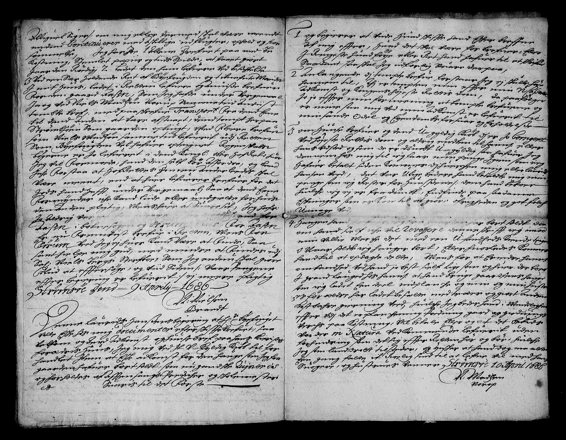 Stattholderembetet 1572-1771, AV/RA-EA-2870/Af/L0001: Avskrifter av vedlegg til originale supplikker, nummerert i samsvar med supplikkbøkene, 1683-1687, s. 159
