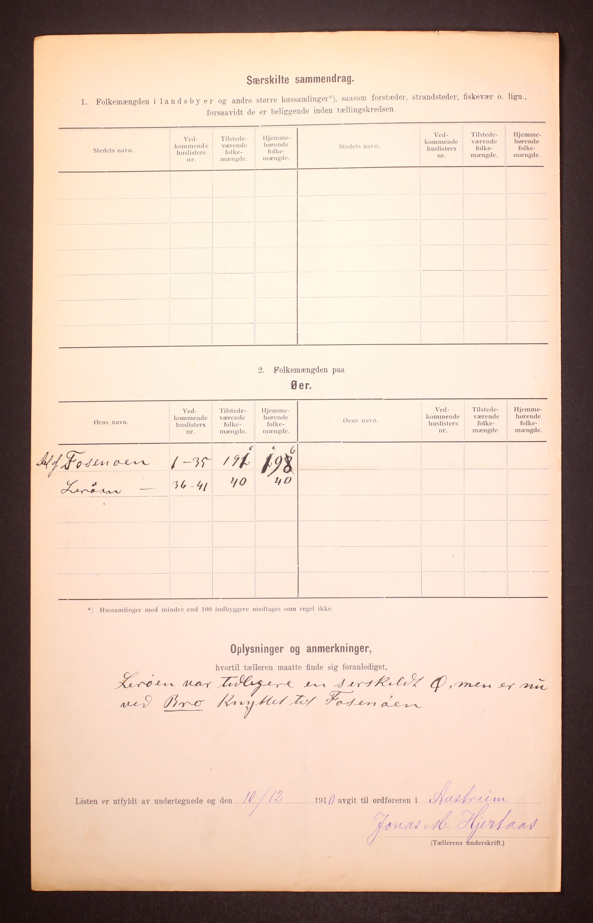 RA, Folketelling 1910 for 1264 Austrheim herred, 1910, s. 21