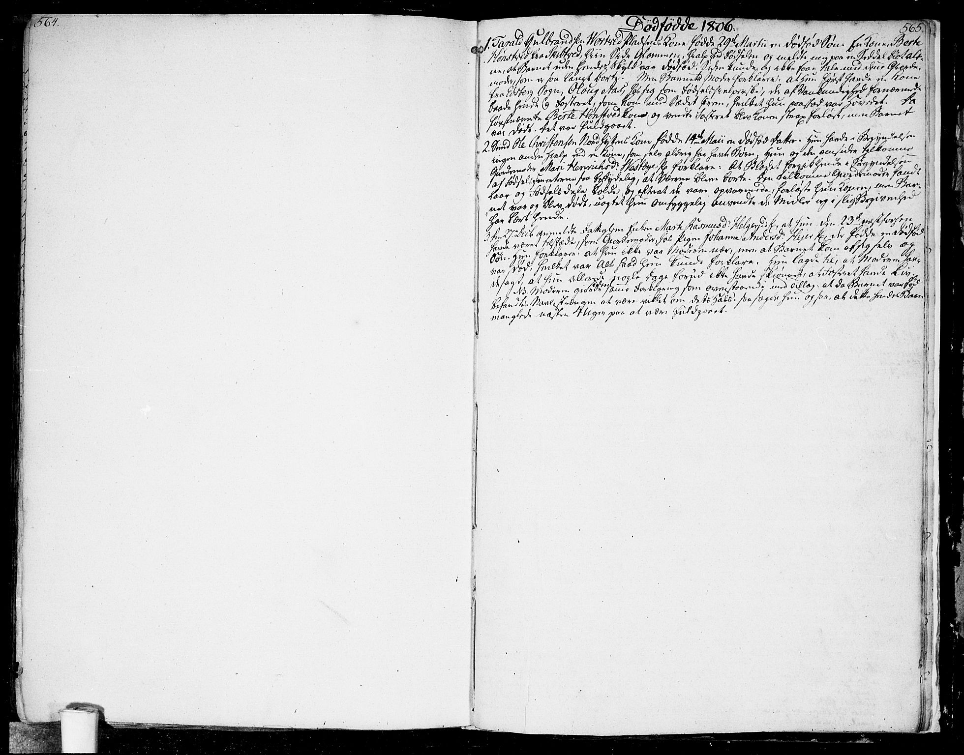 Rakkestad prestekontor Kirkebøker, SAO/A-2008/F/Fa/L0005: Ministerialbok nr. I 5, 1784-1814, s. 564-565