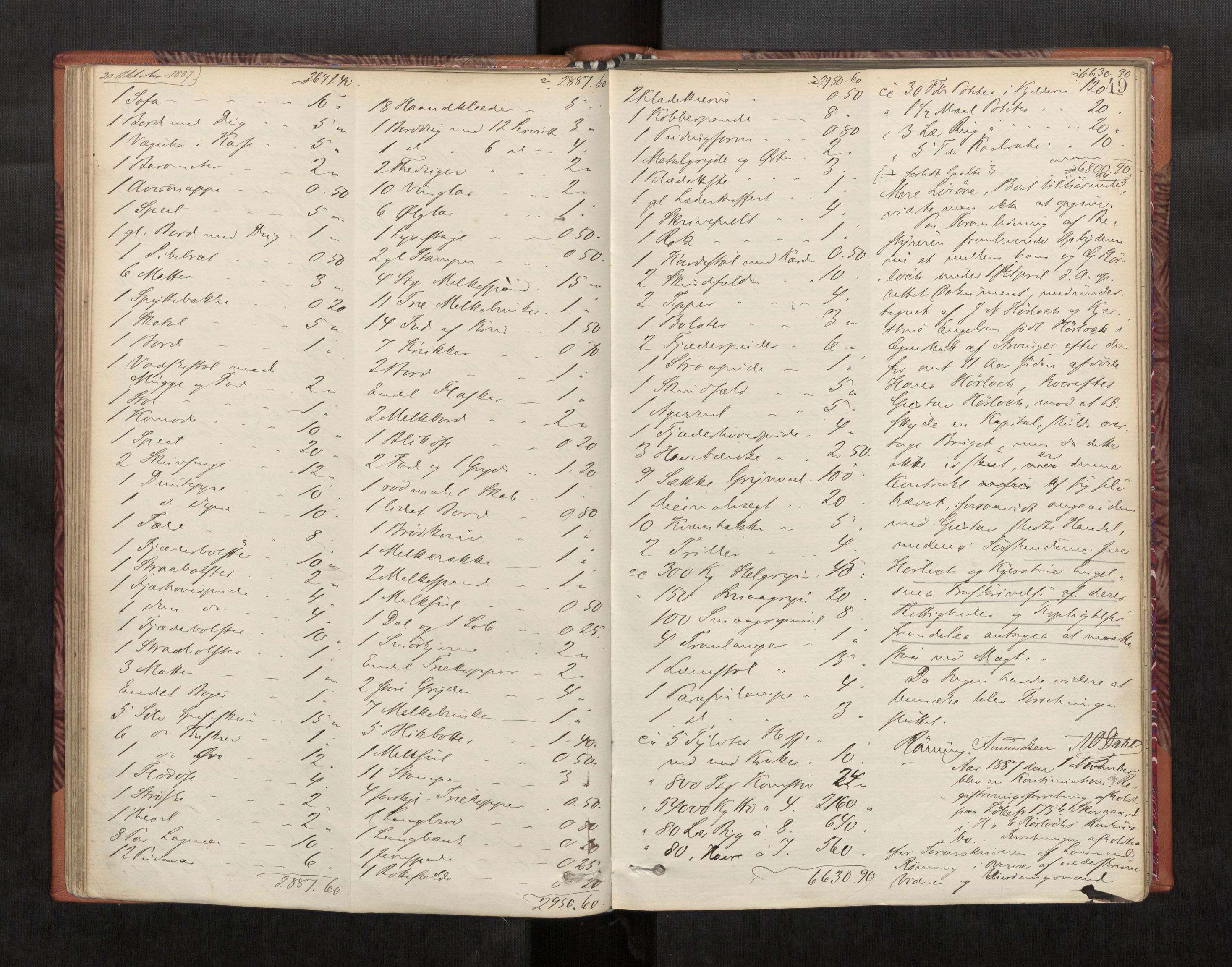 Strinda og Selbu sorenskriveri, AV/SAT-A-0015/3/3C/L0004: Skifteregistreringsprot., 1881-1906, s. 49