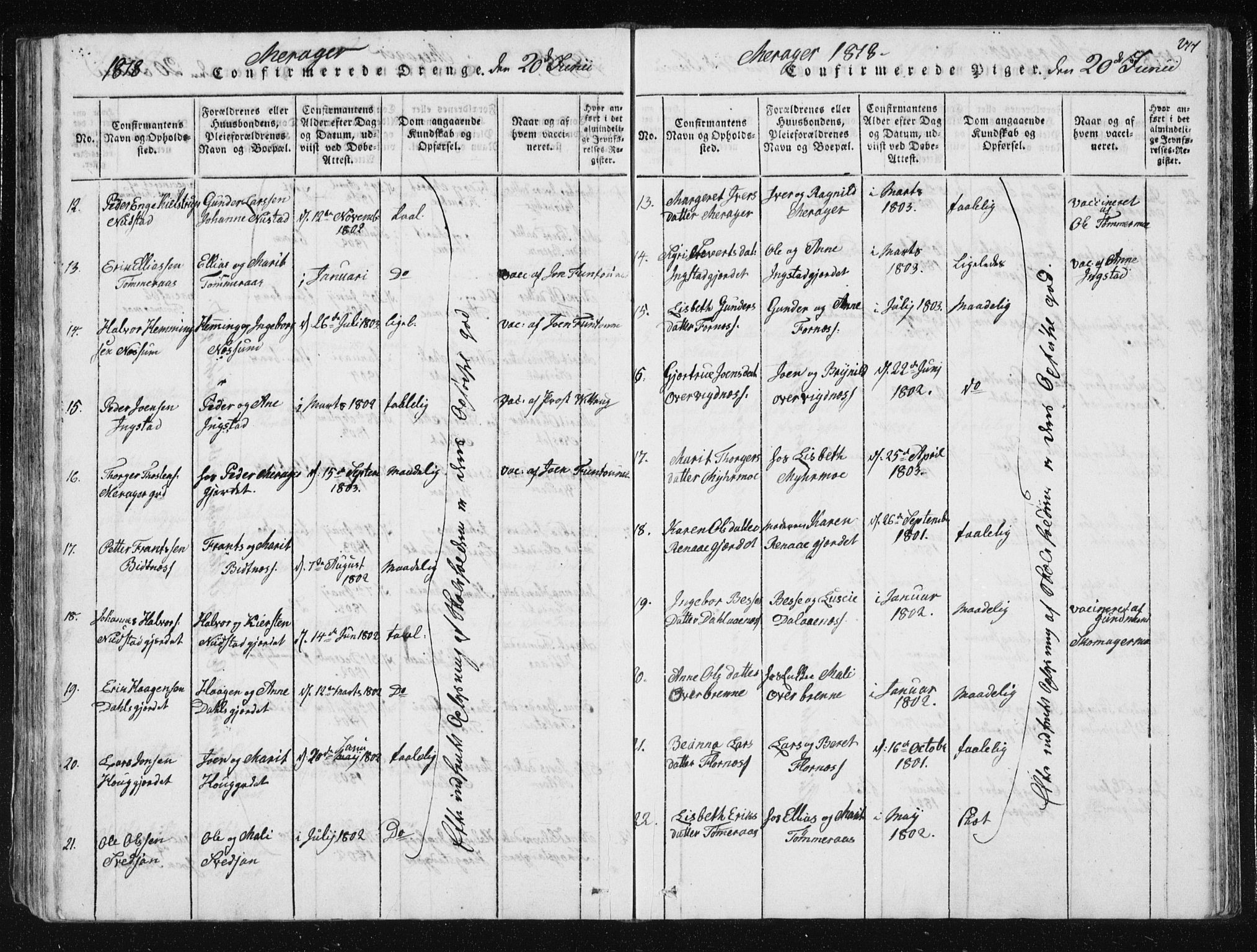 Ministerialprotokoller, klokkerbøker og fødselsregistre - Nord-Trøndelag, SAT/A-1458/709/L0061: Ministerialbok nr. 709A08 /4, 1815-1819, s. 277